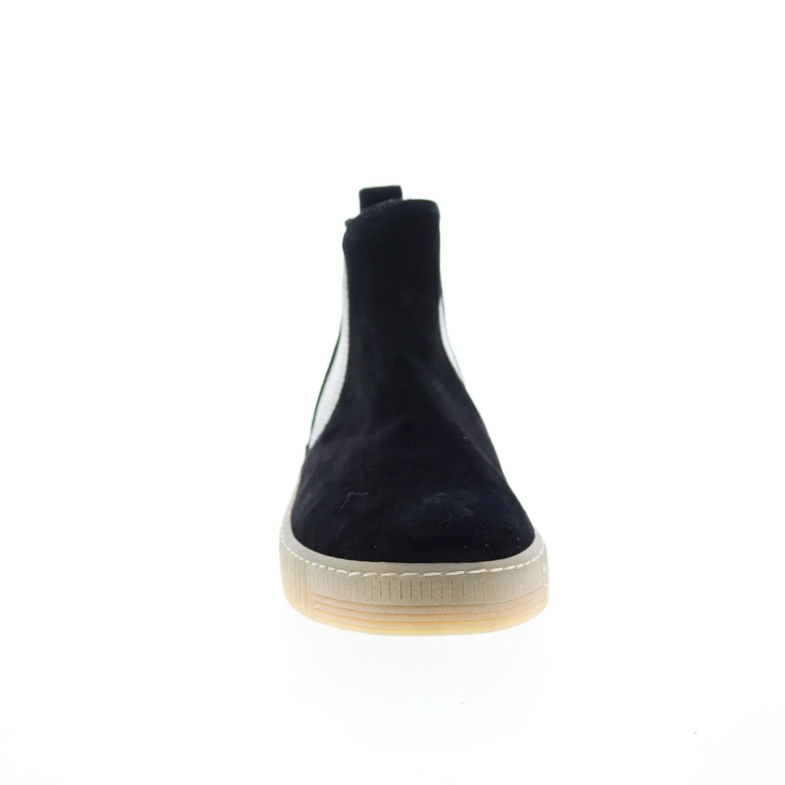 Cushioned Insole Strong Sole Gabor 33-731-37 Womens Black Suede Slip On Chelsea Boots