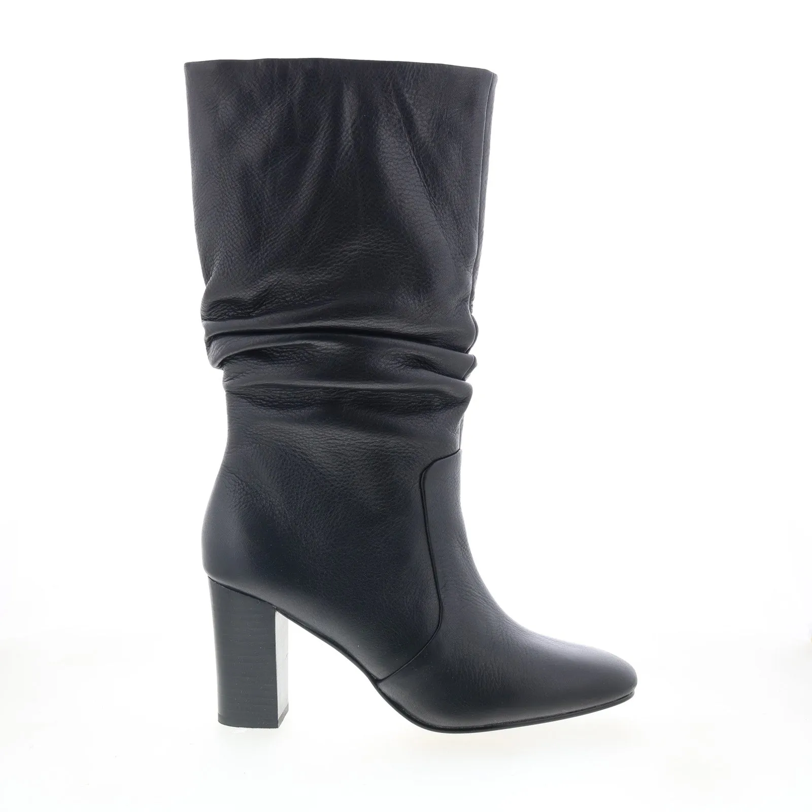 Everyday Walk Day Hike Johnston & Murphy Charlotte Slouch Boot 78-52605 Womens Black Mid Calf Boots