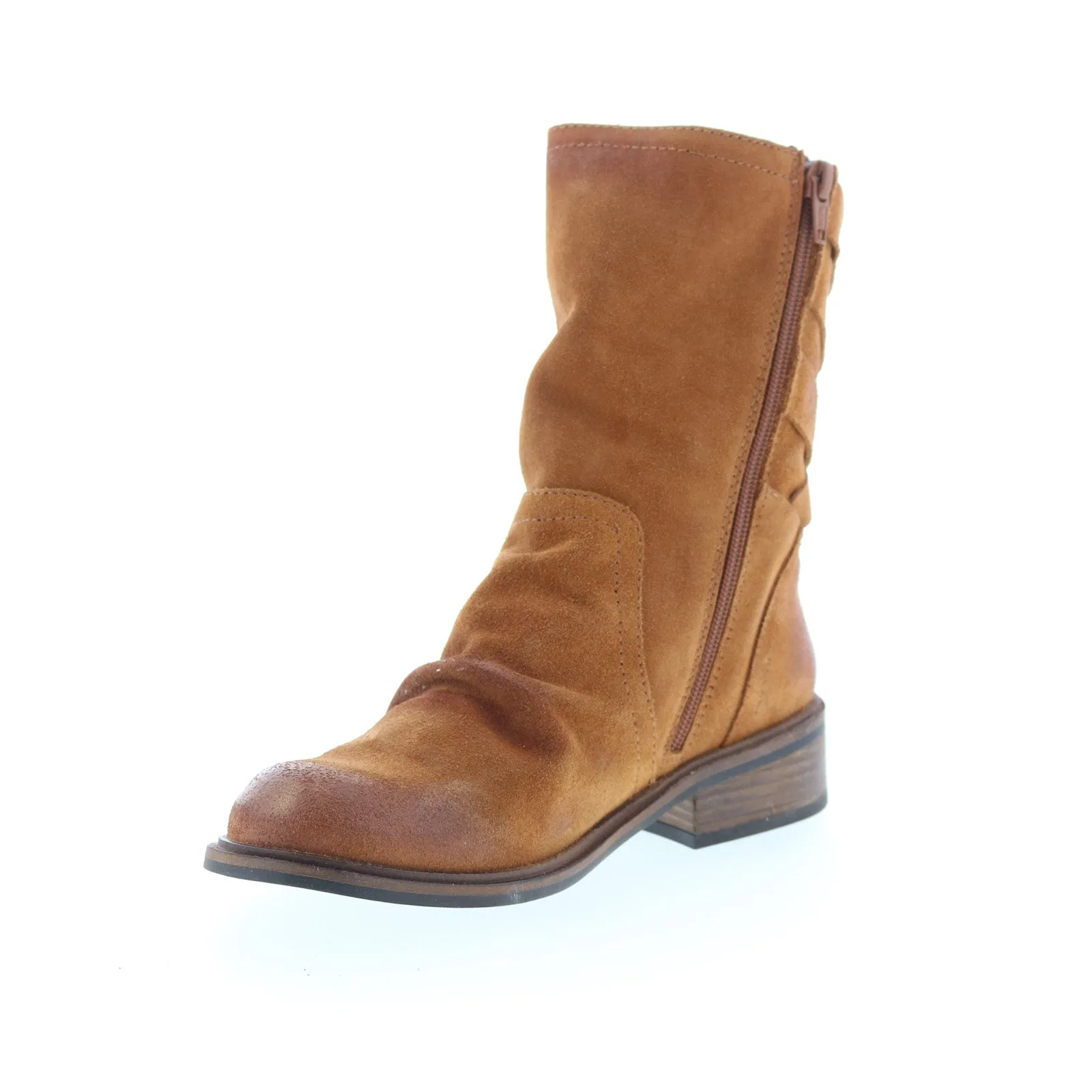 Miz Mooz Demy Womens Brown Suede Zipper Casual Dress Boots Stylish Option