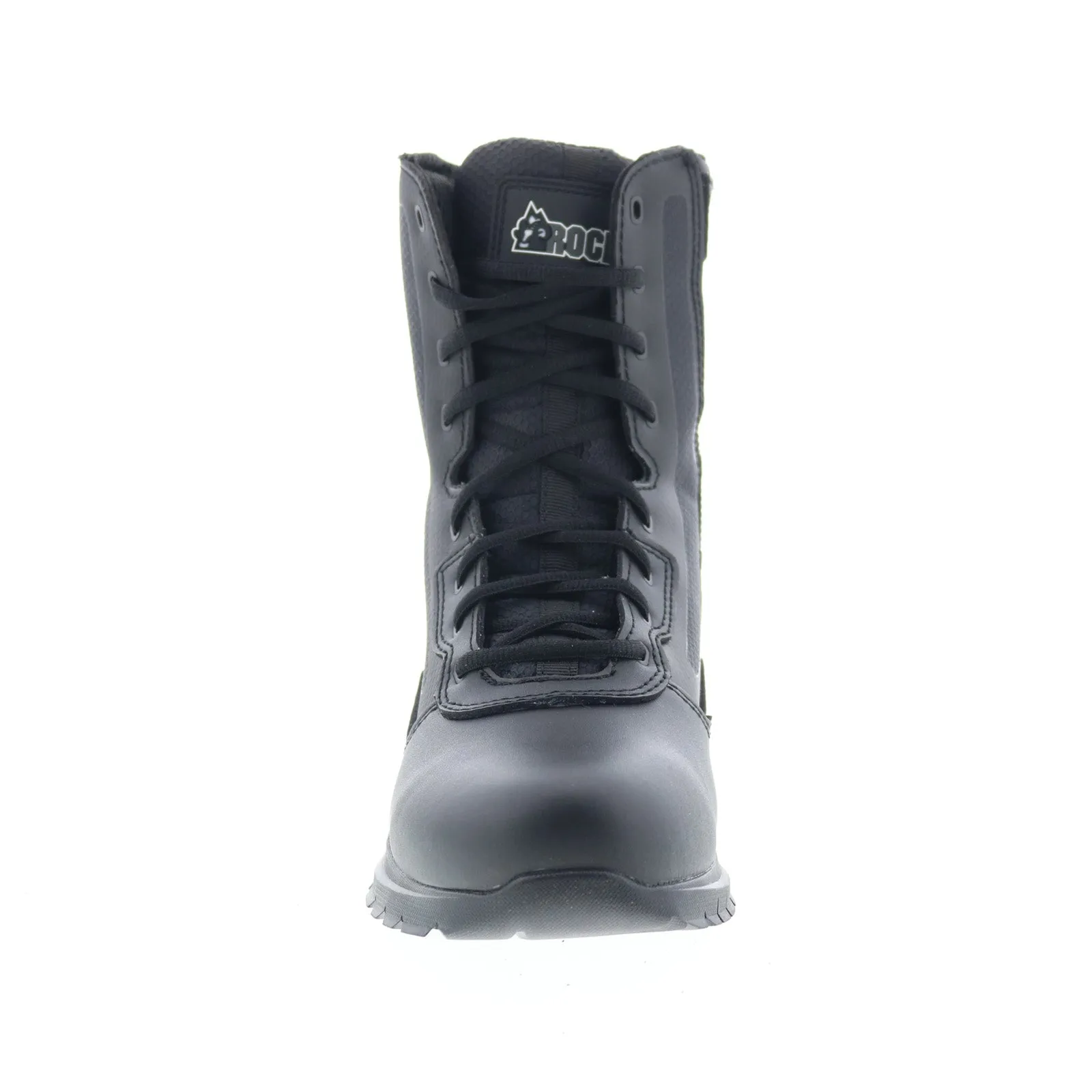Ready Use Rocky Cadet 8" Side Zip RKD0102 Mens Black Wide Leather Tactical Boots