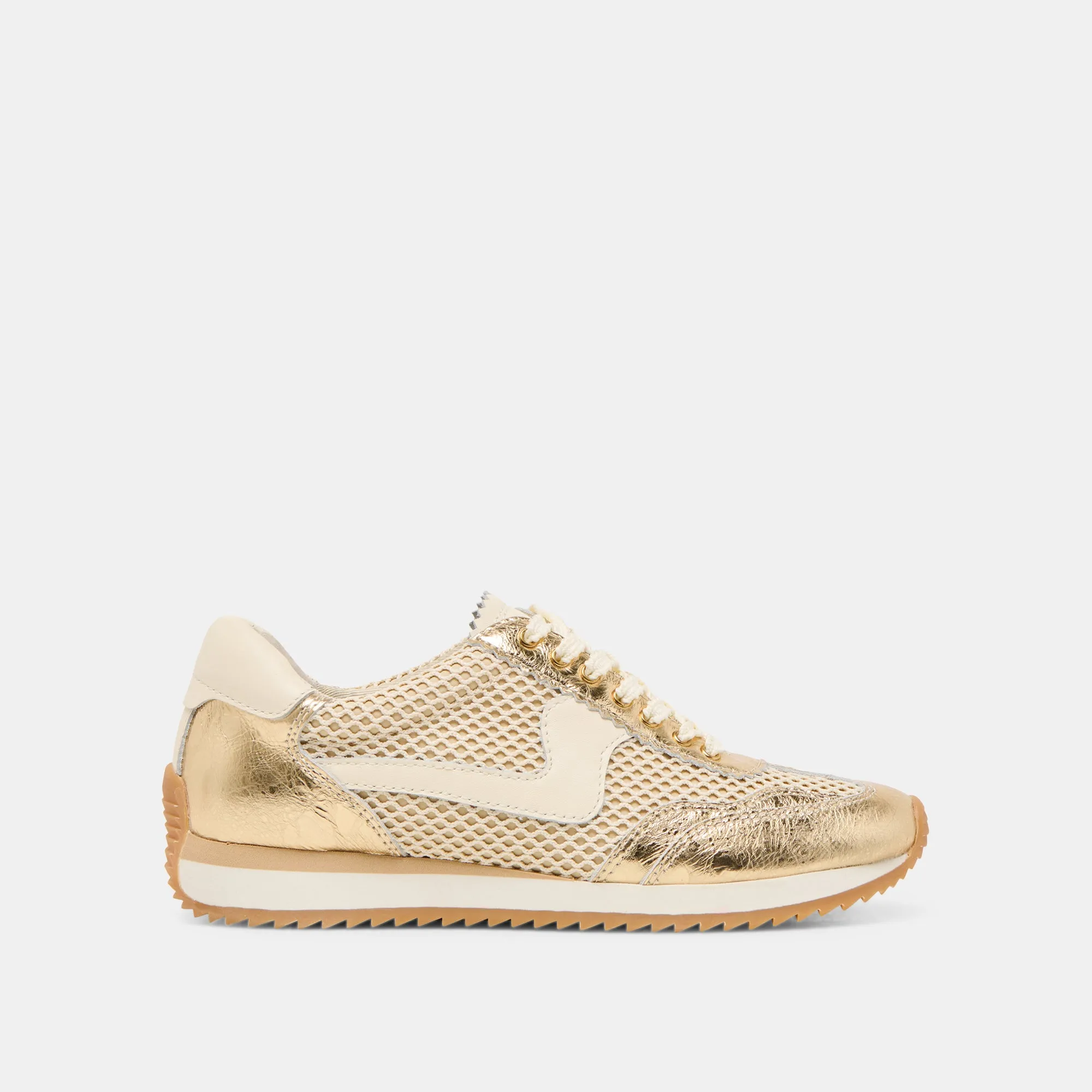 B.NTCD MESH SNEAKERS GOLD WOVEN MESH Cross training Fast Wear