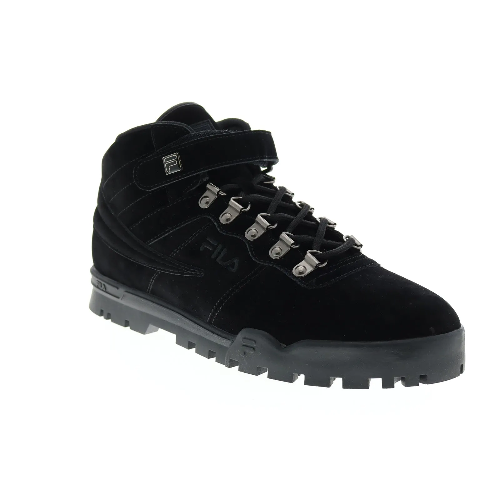 Thick sole Fila V13 Boot FS 1HM01832-001 Mens Black Synthetic Casual Dress Boots