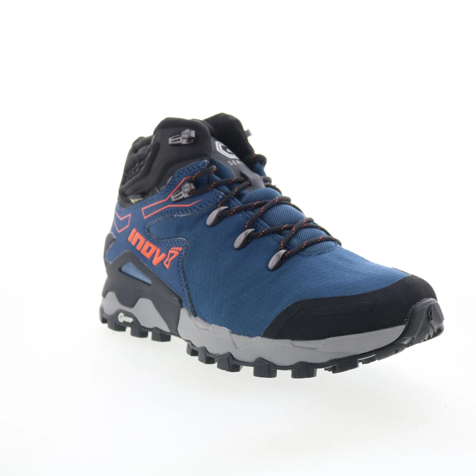 Inov-8 Roclite Pro G 400 GTX V2 001073-NYBKOR Mens Blue Canvas Hiking Boots Long distance Everyday Protection