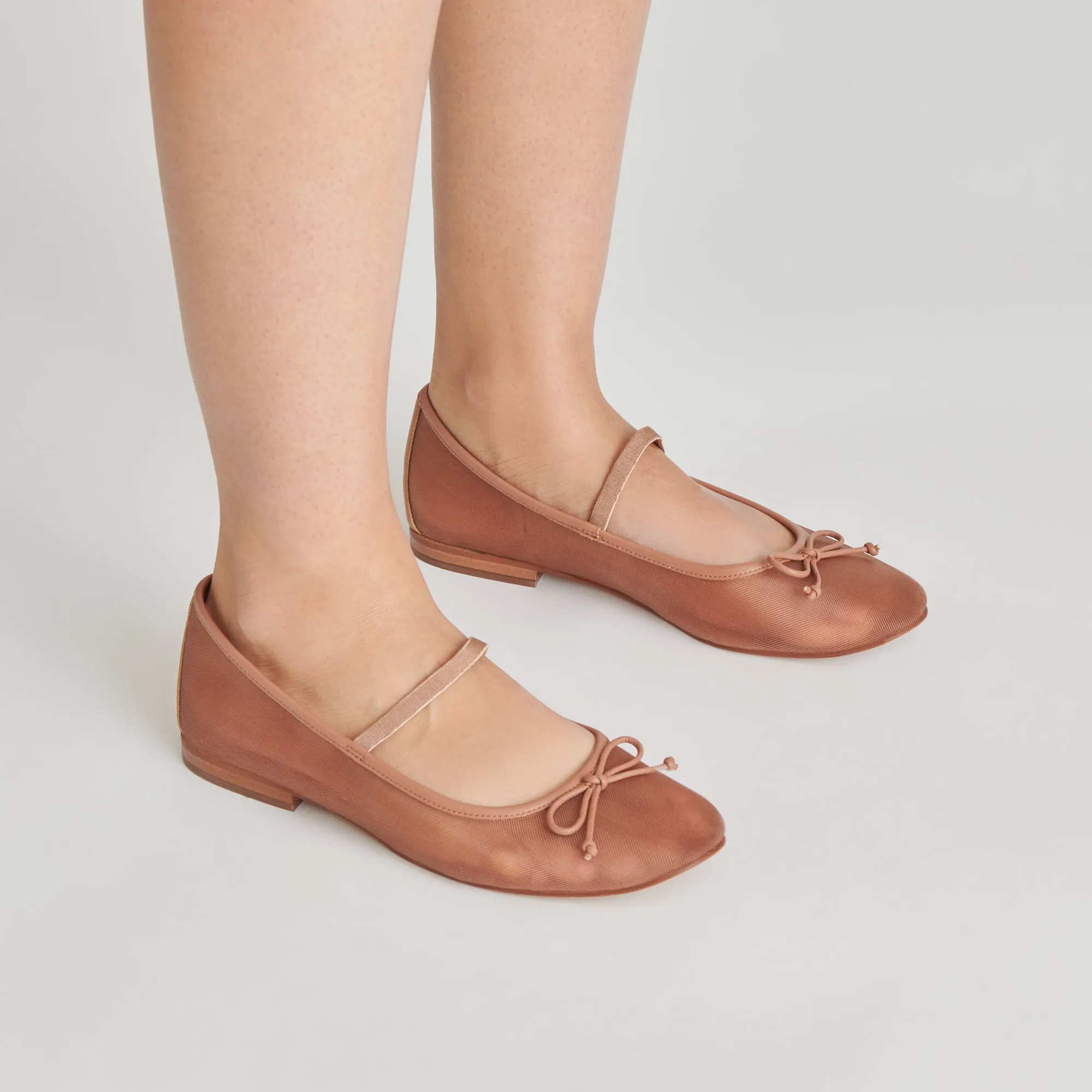 Boutique Mood Wild Glow CADEL BALLET FLATS CIDER MESH