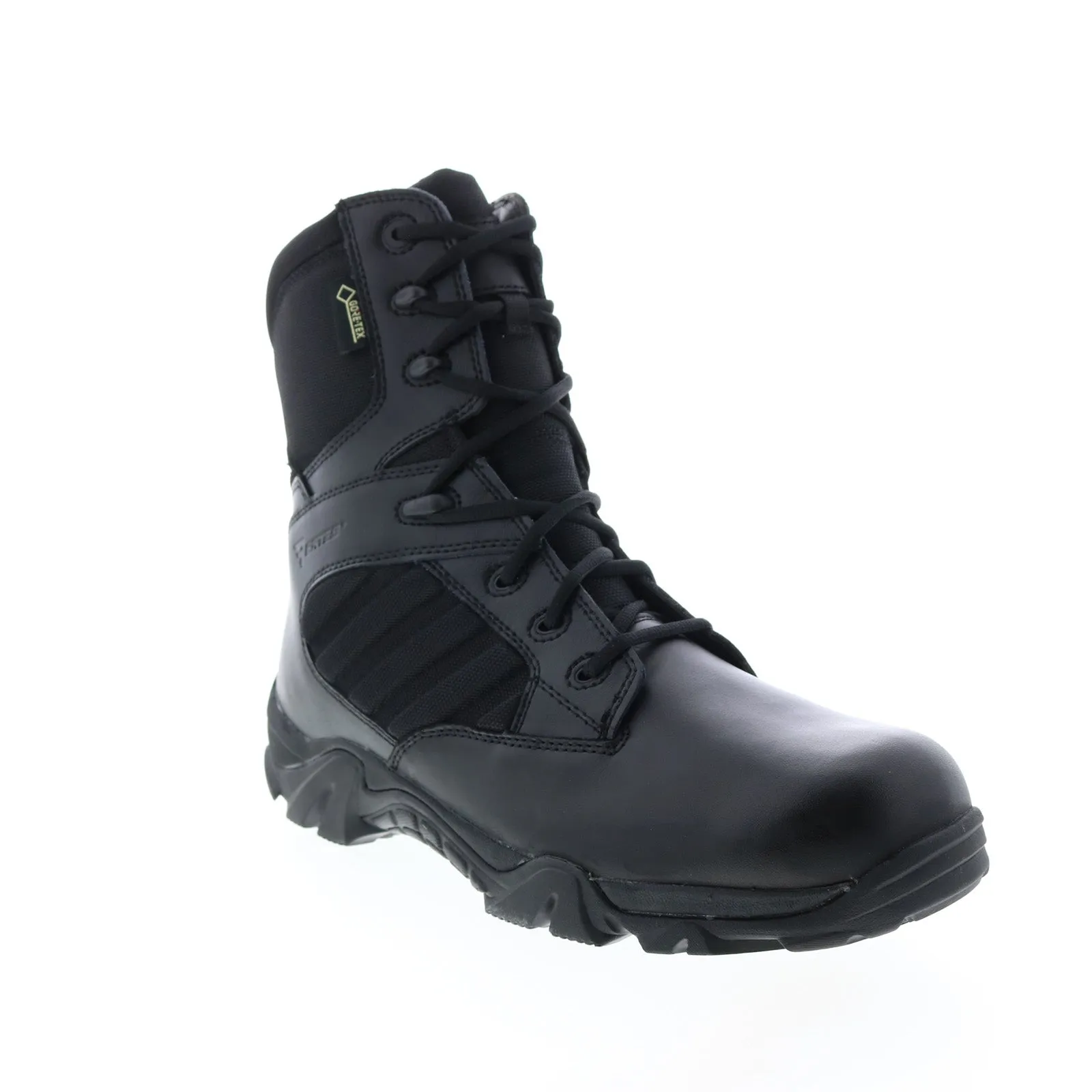 Bates GX 8 Gore Tex Side Zip Insulated E02488 Mens Black Wide Tactical Boots Snowy Environment Minimal Aesthetic