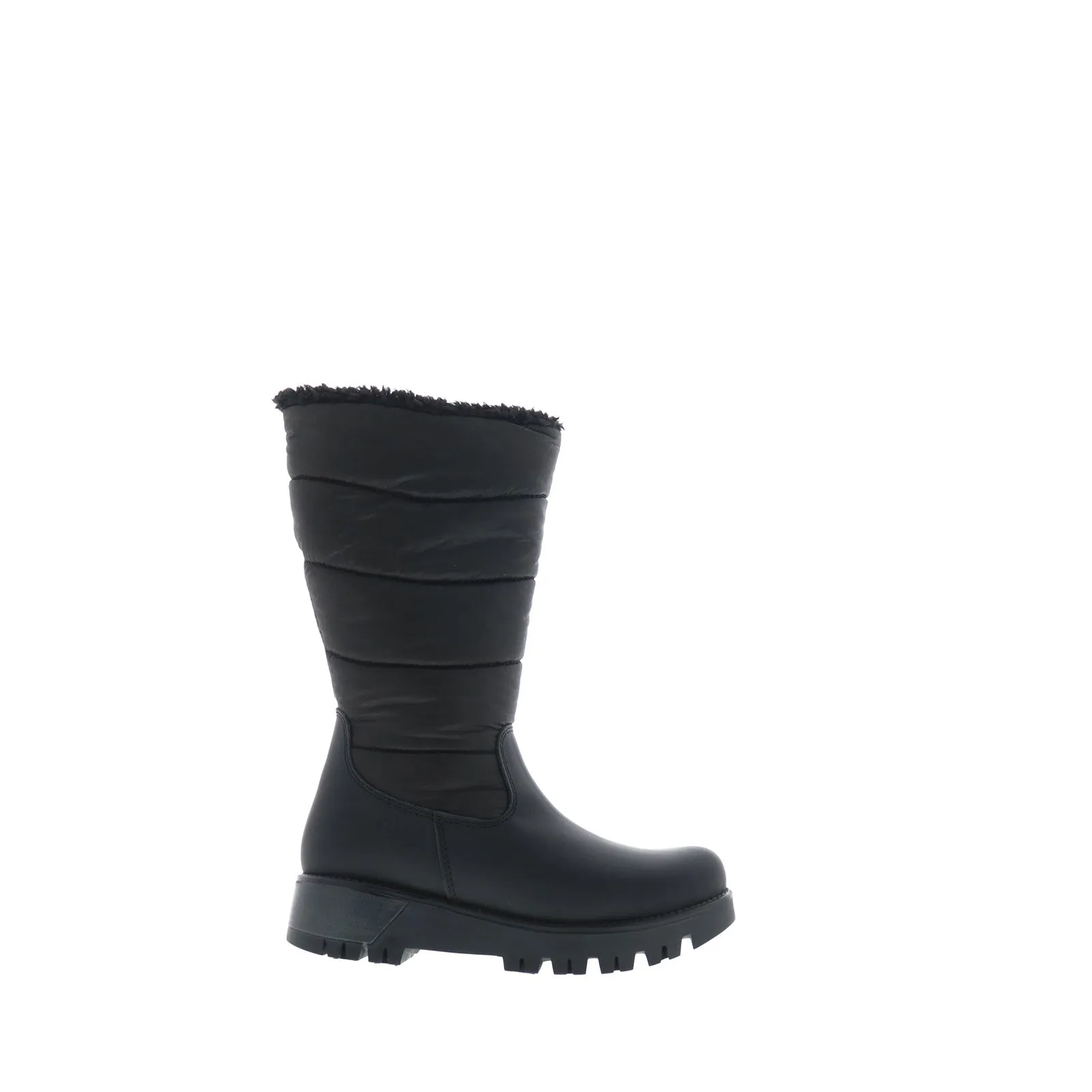 Bos. & Co. Gracen Prima Womens Black Leather Zipper Casual Dress Boots Easy Match Elasticated