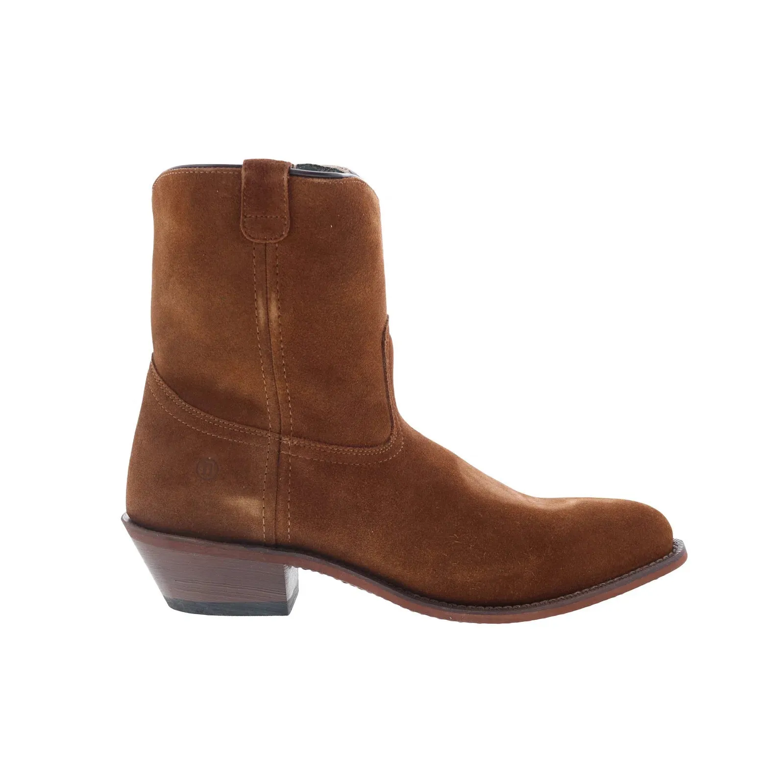 Dingo Bucktown Western Boot DI-336 Mens Brown Suede Zipper Western Boots Party Occasion Essential Piece