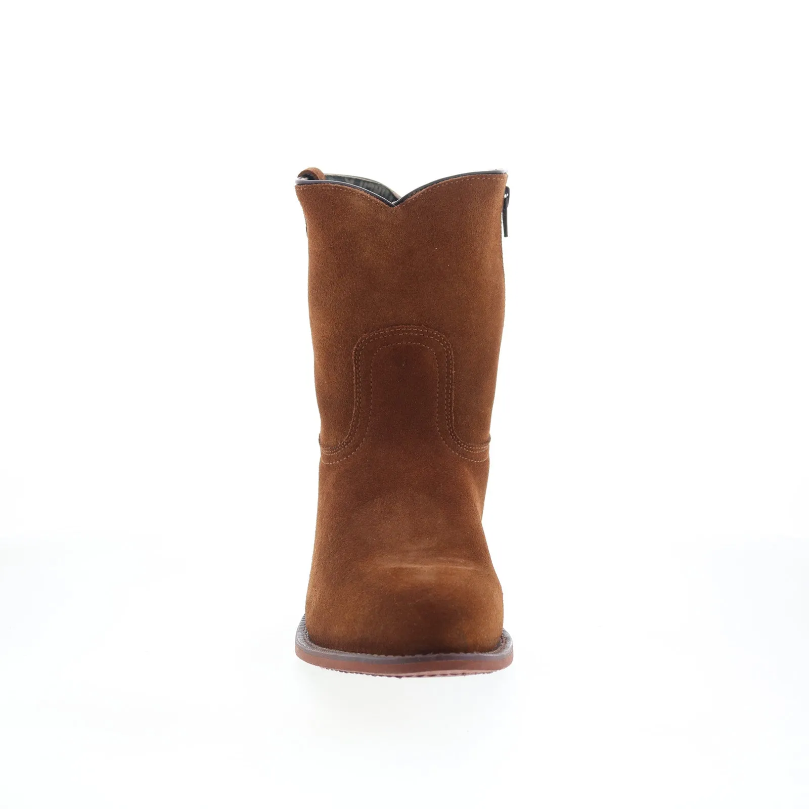 City Trek Dingo Bucktown Western Boot DI-336 Mens Brown Suede Zipper Western Boots