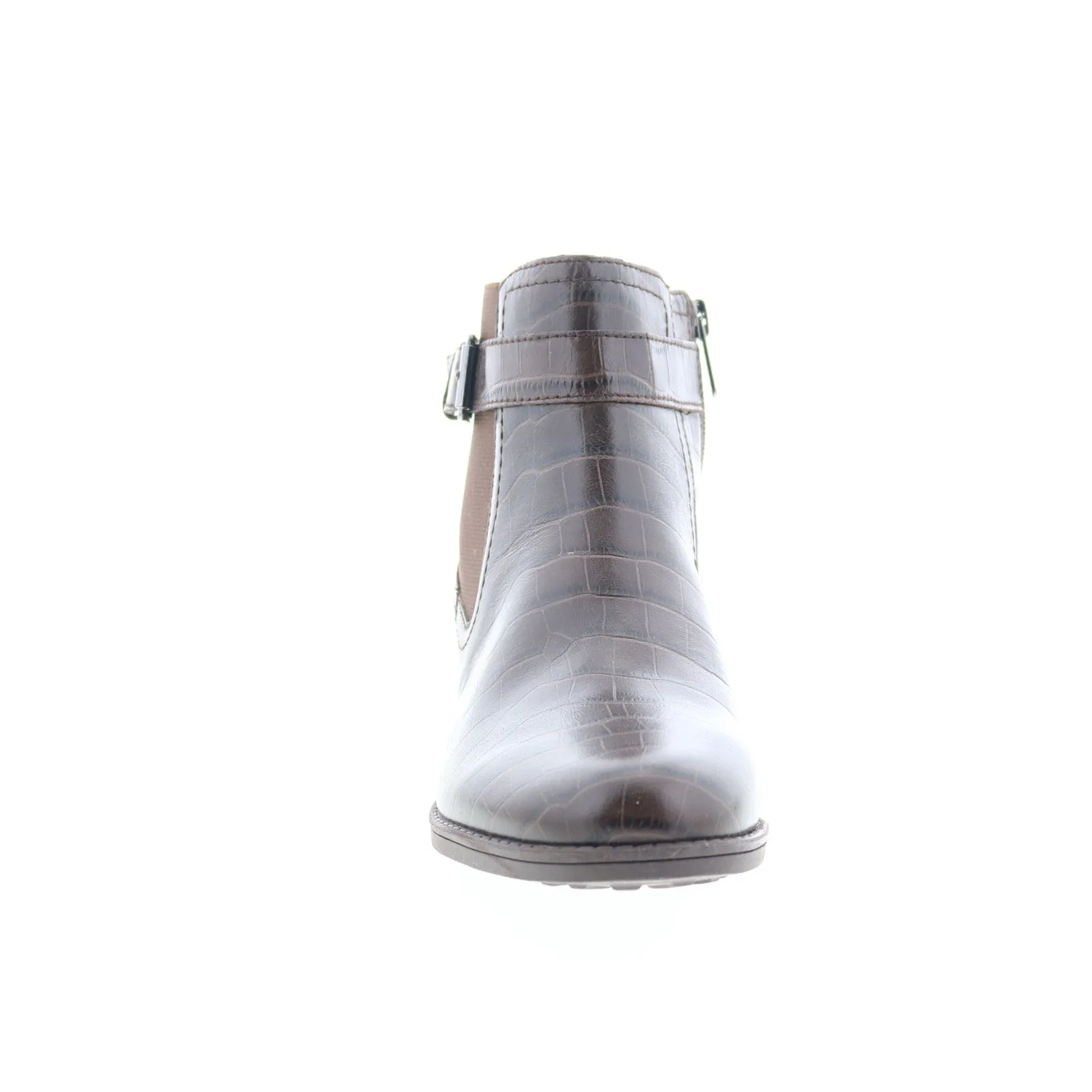 Easy Spirit Rae Martha Stewart Womens Brown Wide Leather Casual Dress Boots Adventure Gear