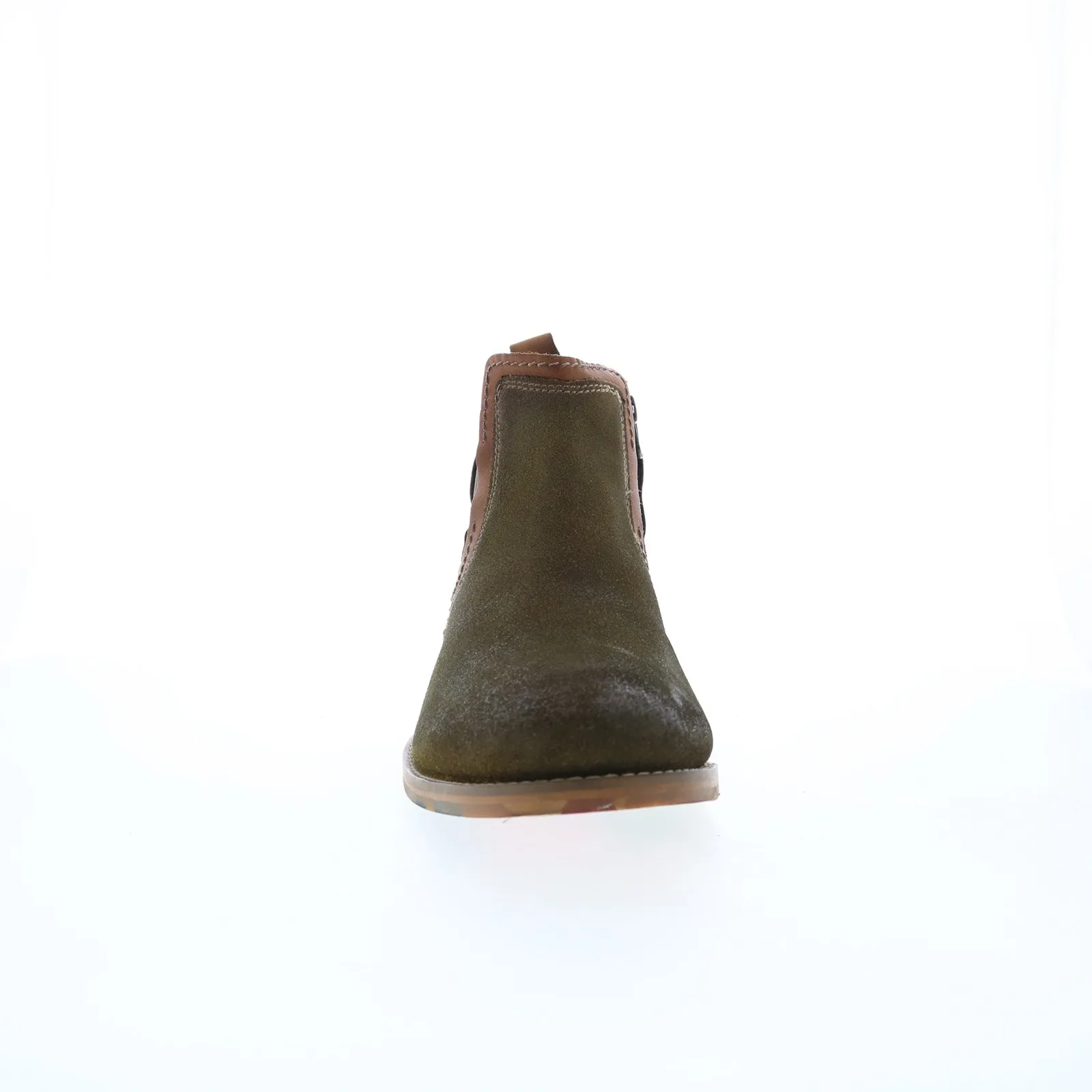 Urban Explorer Parent Testosterone Apple Jay T99330 Mens Green Leather Slip On Chelsea Boots