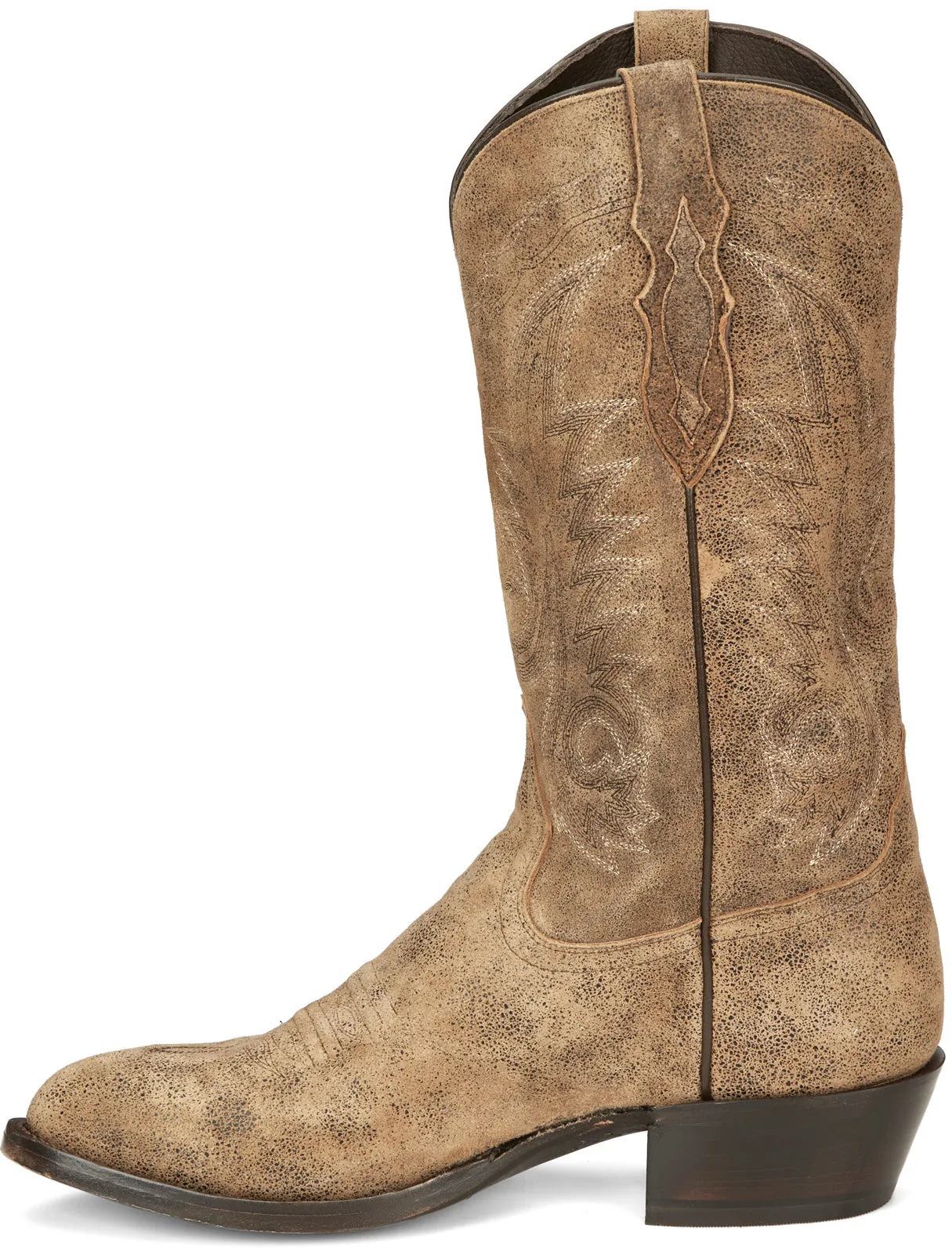 slip-resistant Tony Lama Outpost Medium Round Toe Goat Mens Brown Wide Cowboy Western Boots
