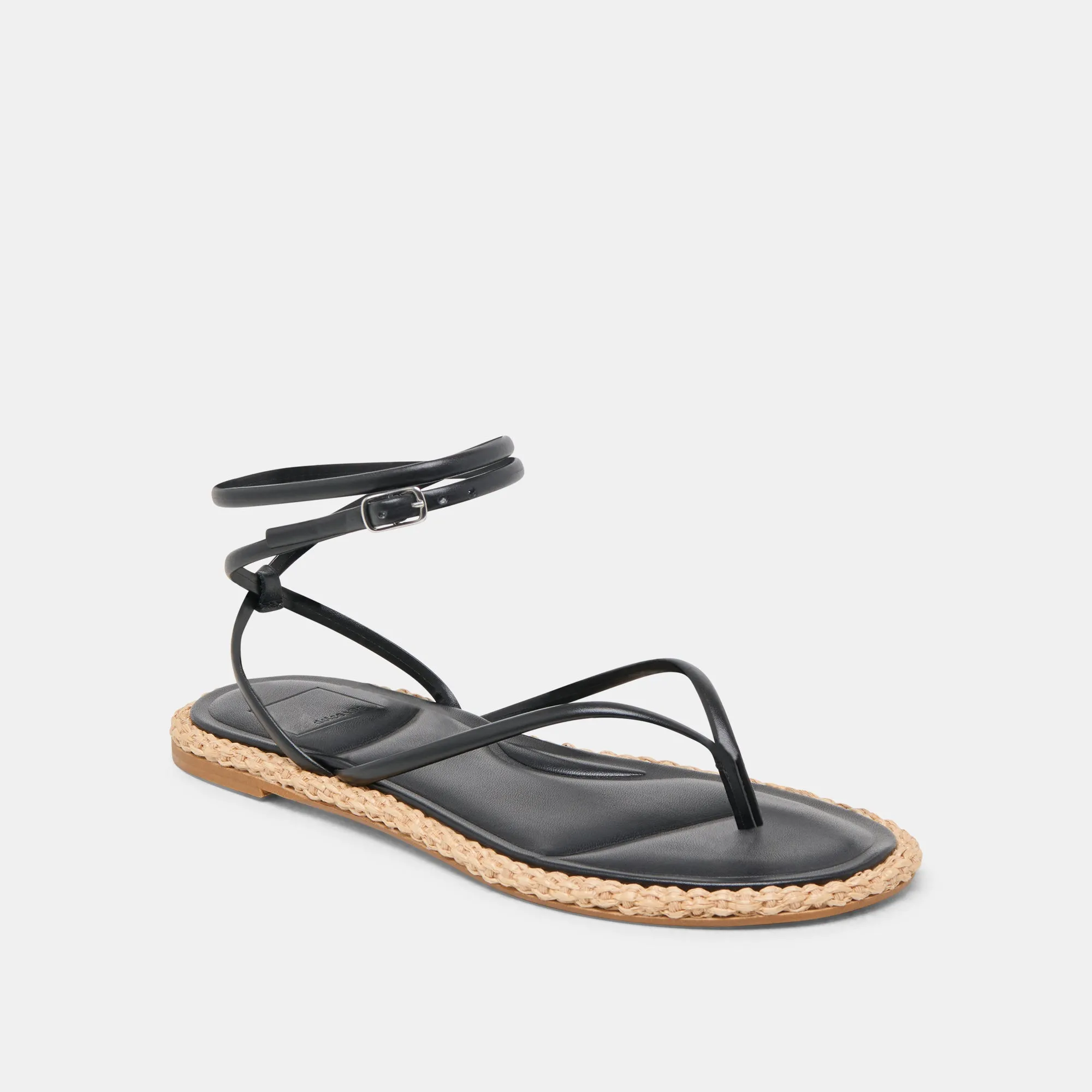 Autumn Breeze Foot Friendly COVE SANDALS BLACK LEATHER