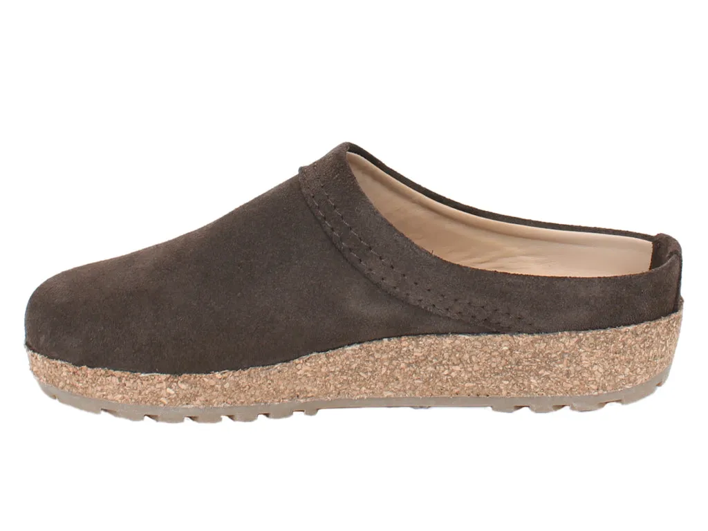Haflinger Leather Clogs Malmo Brown 916 Adult Ease