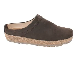 Game Ready Rubber Outsole Haflinger Leather Clogs Malmo Brown 916