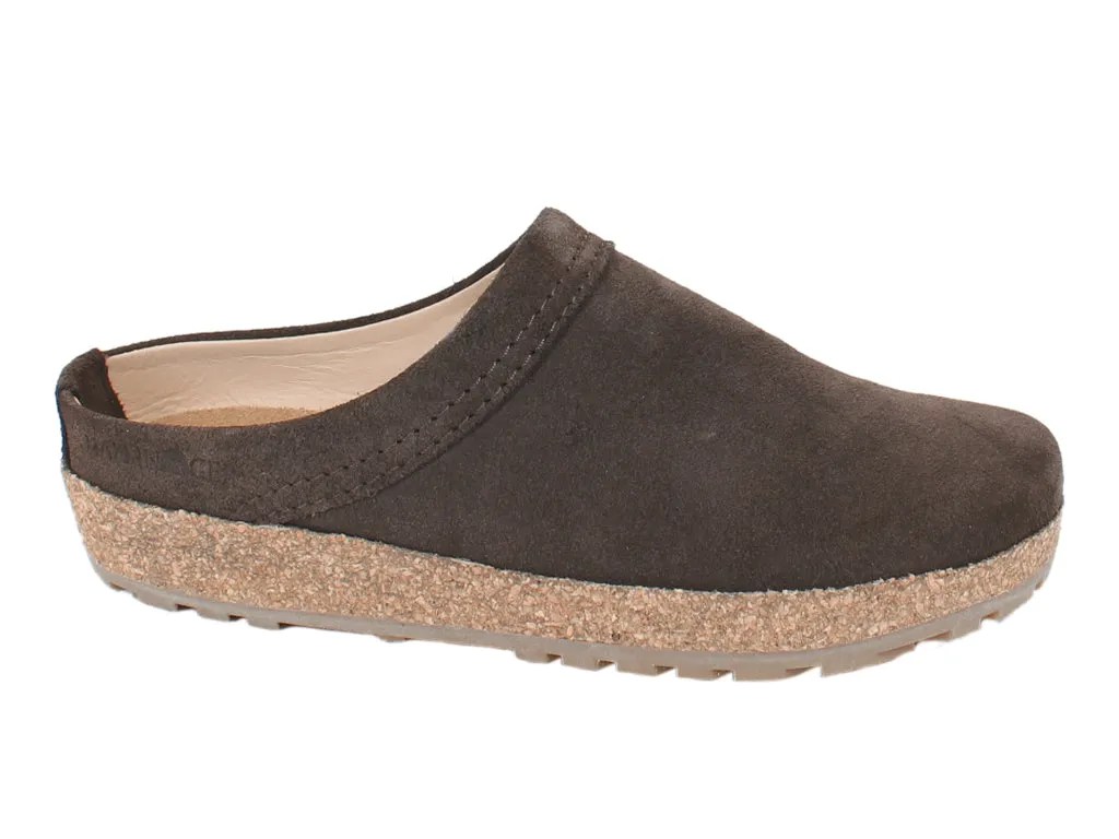 Game Ready Rubber Outsole Haflinger Leather Clogs Malmo Brown 916
