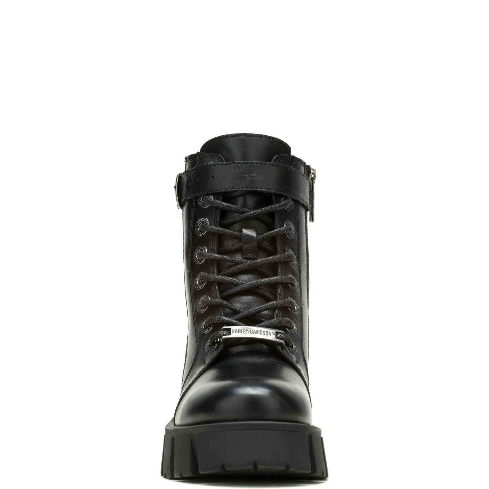 Harley-Davidson Uplift Buckle 6" D84807 Womens Black Casual Dress Boots Adjustable Fit Travel Friendly