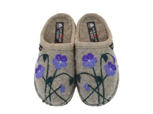 Care Ease Haflinger Slippers Flair Viola Beige