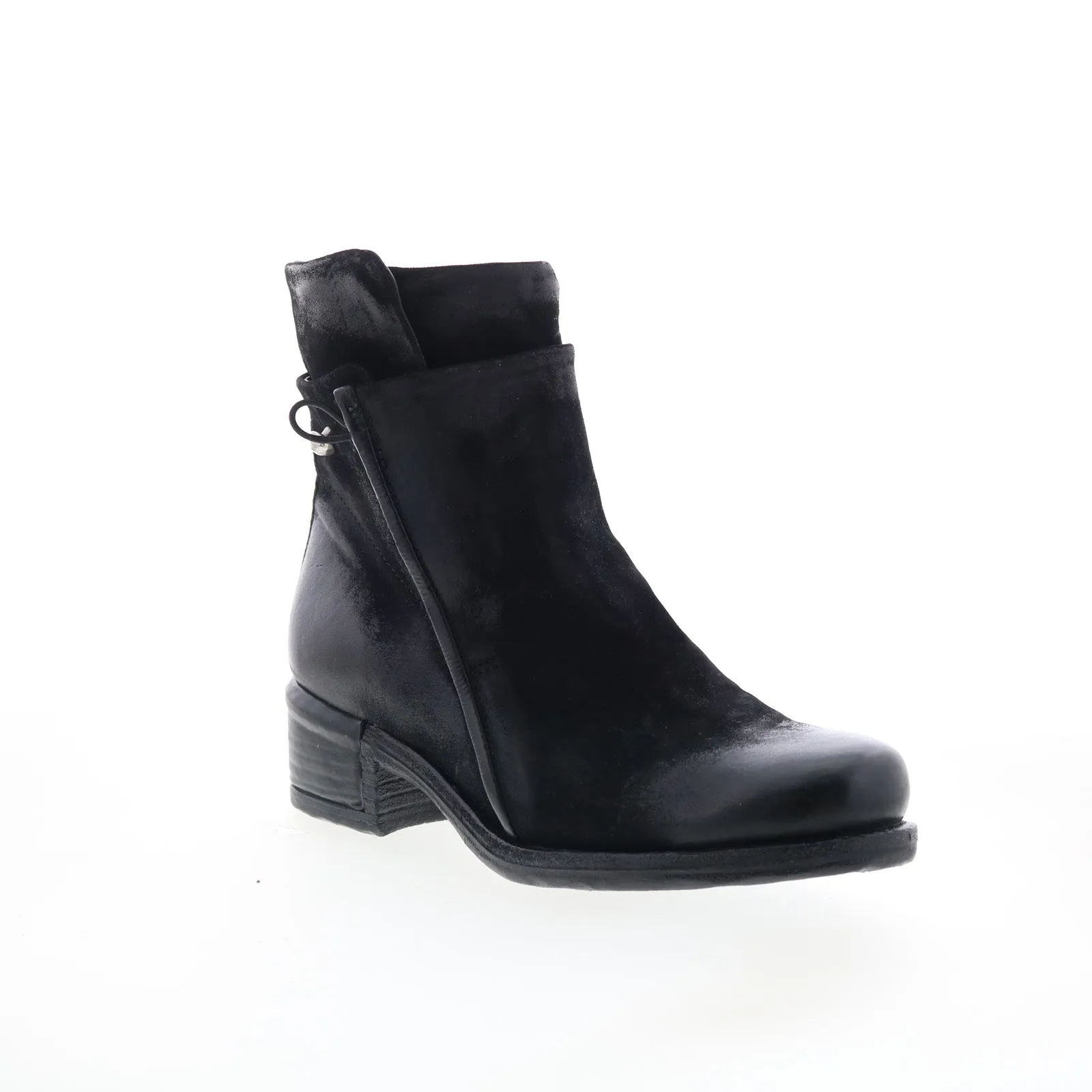 Flexible A.S. 98 Ibsen Womens Black Leather Zipper Casual Dress Boots