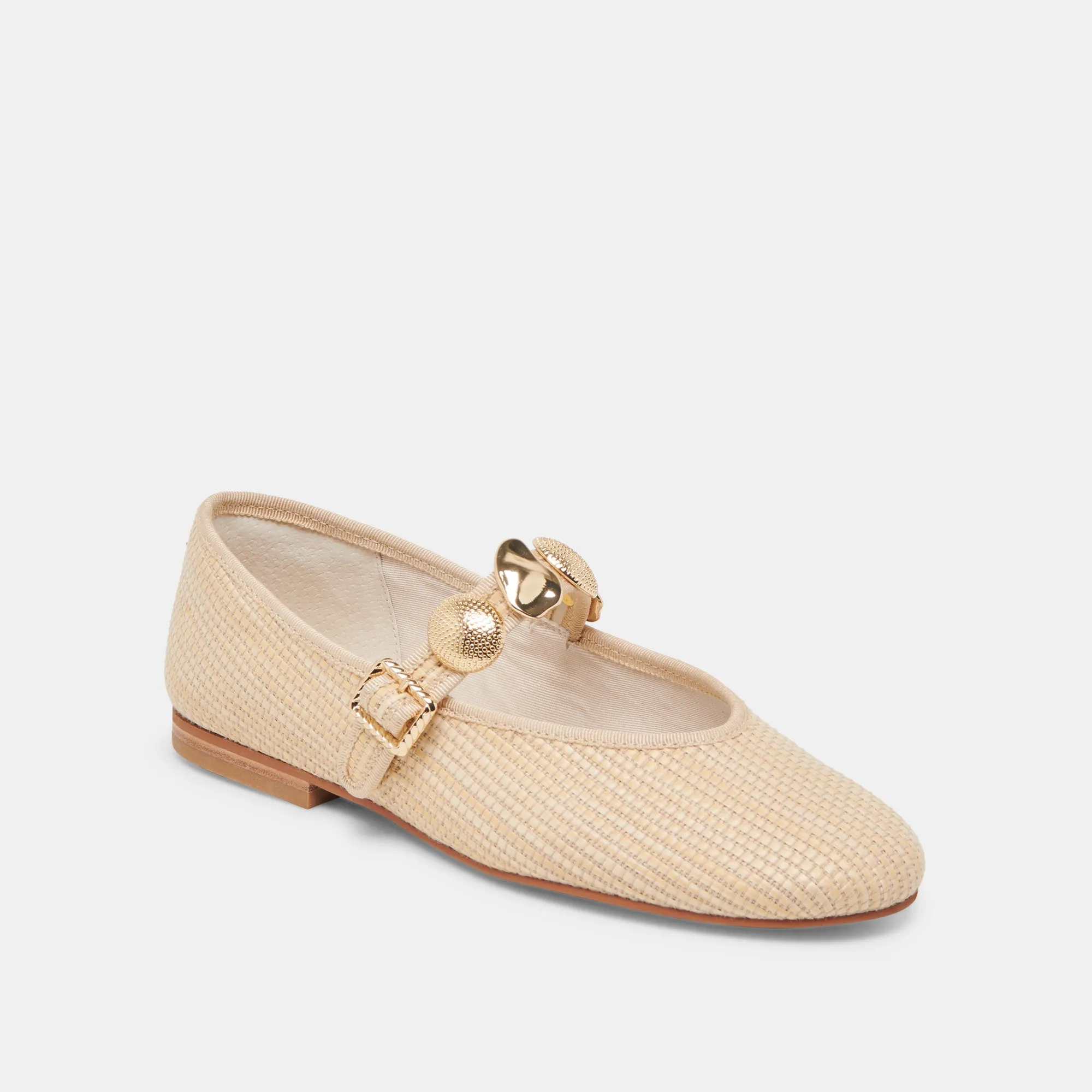 High Top Coast Path RELAN BALLET FLATS LT NATURAL RAFFIA