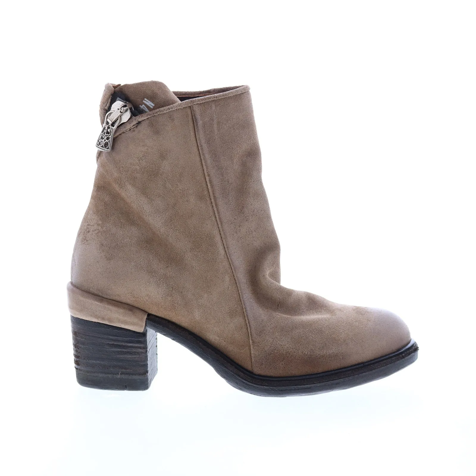 A.S. 98 Jase A24208-301 Womens Brown Leather Zipper Casual Dress Boots Built For Comfort Soft Lining
