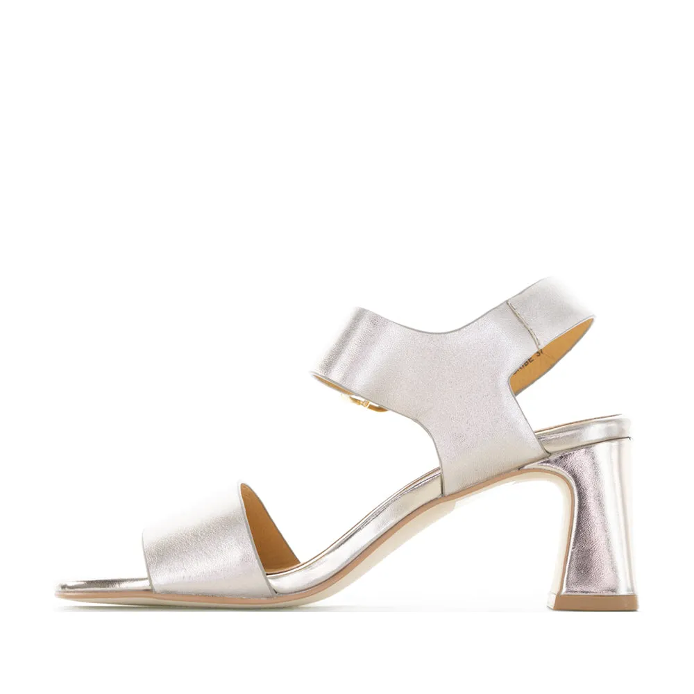 BRESLEY SCRIBE CHAMPAGNE Chic Designer Heels Trendy Footwear