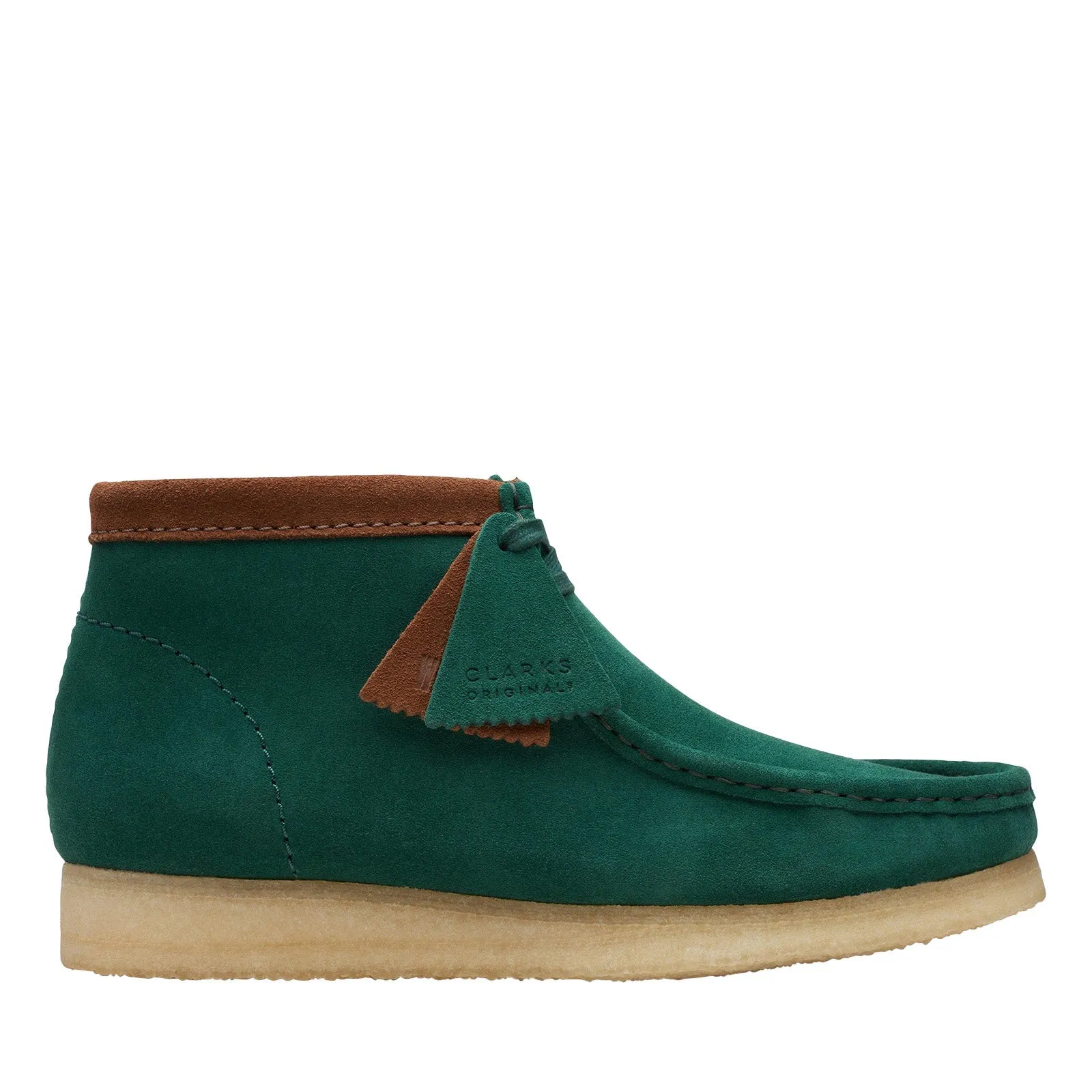 Multi-Purpose Comfort Office Worker Clarks Wallabee Boot 26172249 Mens Green Leather Lace Up Chukkas Boots