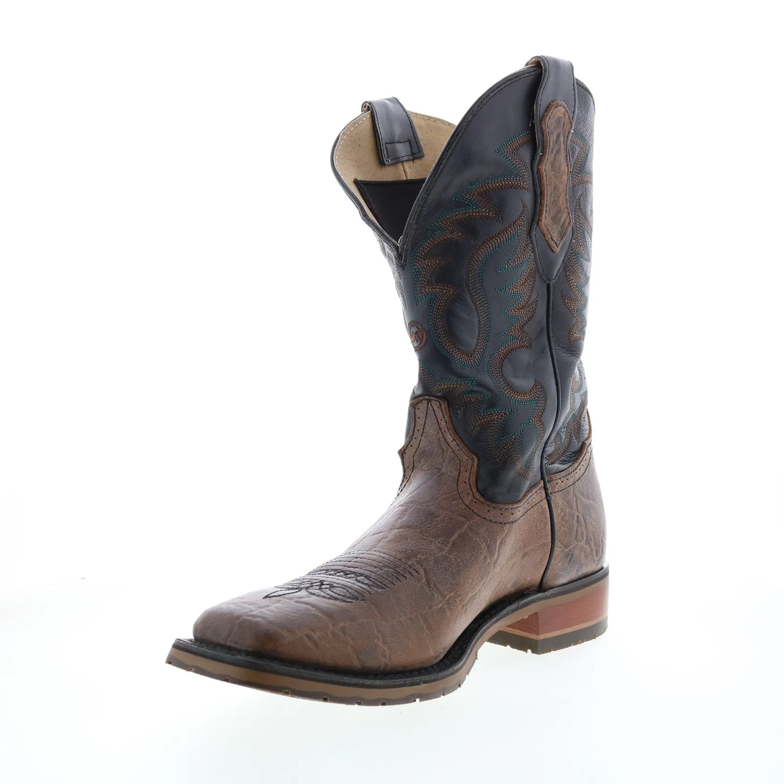 Double H Cliff Everyday Carry Pocket Roper 12" Mens Brown Boots Elastic Cuff Thick sole