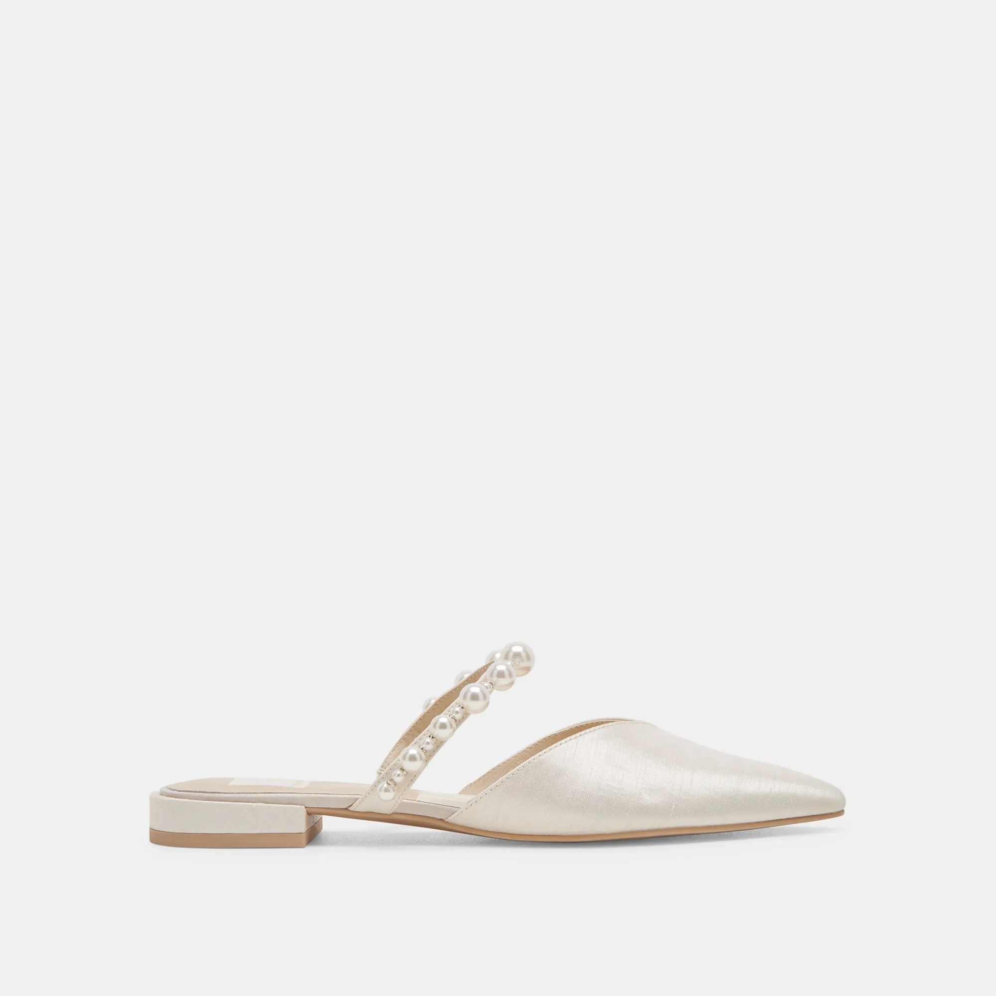 Nature Trek KANIKA PEARL WIDE FLATS VANILLA PEARLS