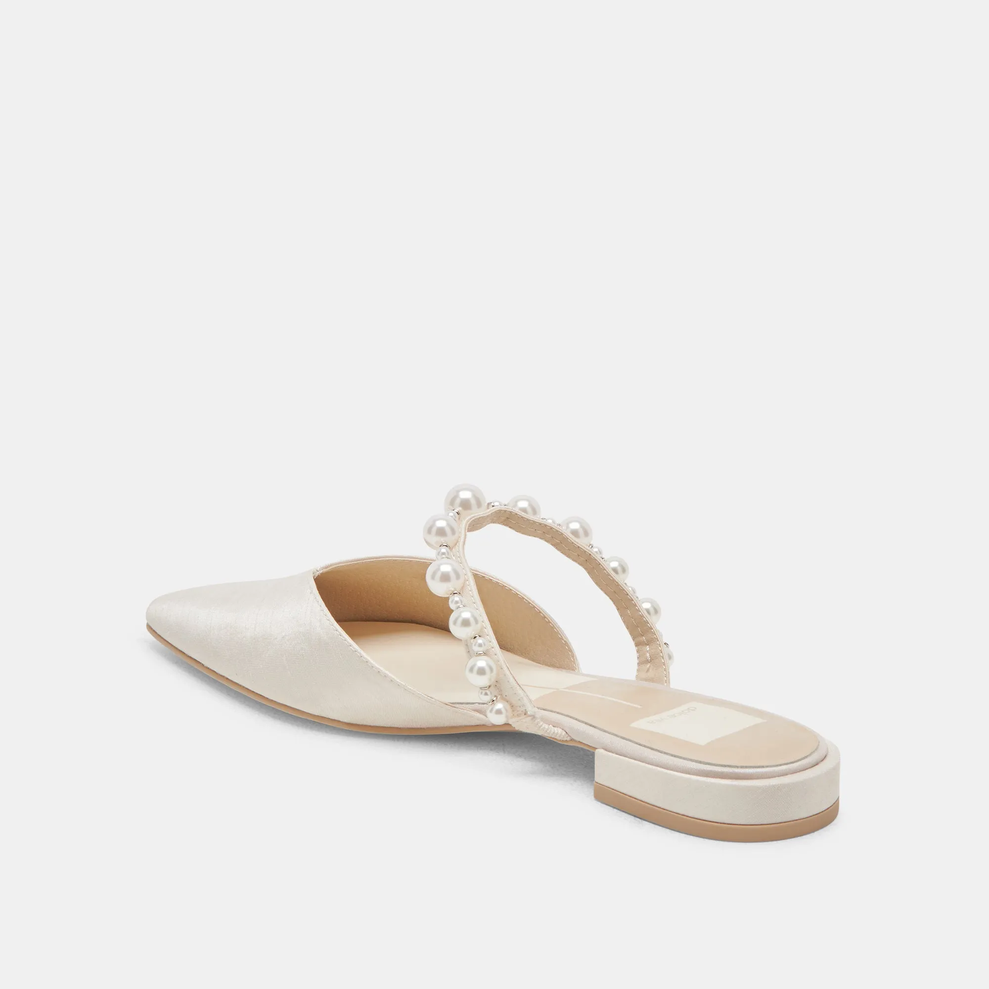 Ferry Step Show Night KANIKA PEARL WIDE FLATS VANILLA PEARLS