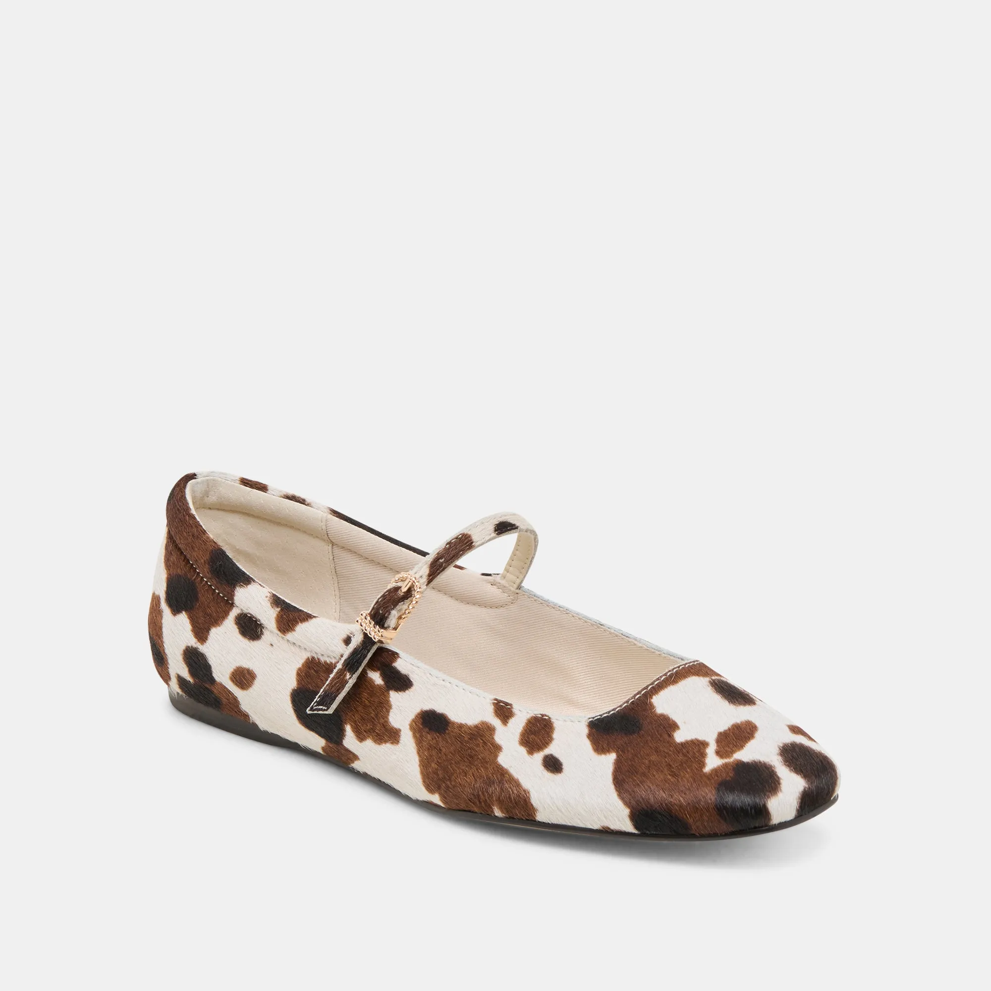 Removable Casual Elegance REYES BALLET FLATS COCOA TAURUS CALF HAIR