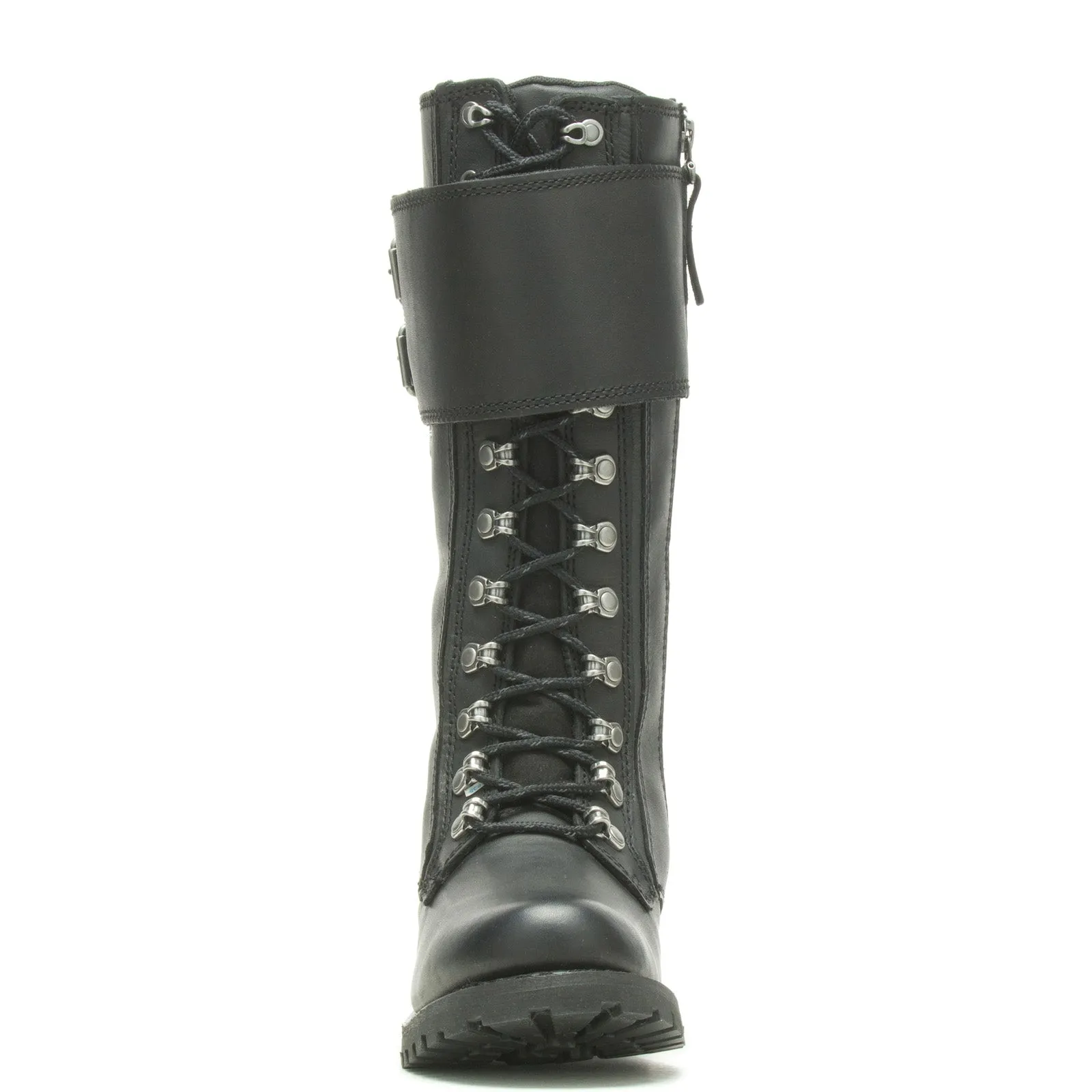 Harley-Davidson Grimes 12" Lace D87205 Womens Black Leather Motorcycle Boots Smart Footwear All Activity