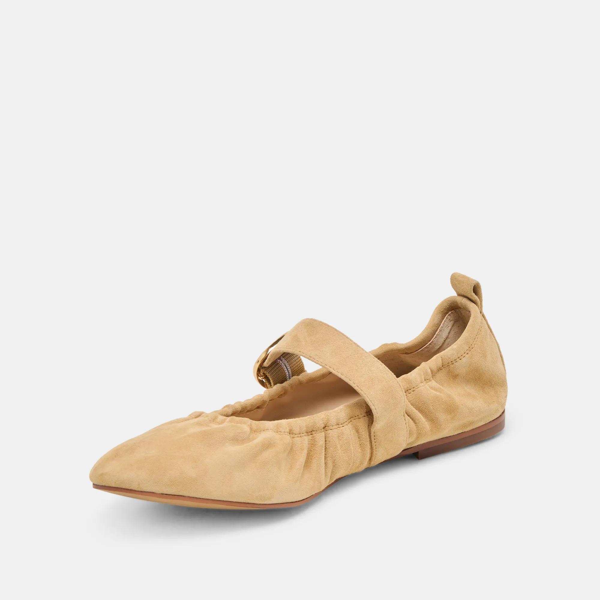 Multi Use CAELY BALLET FLATS HONEY SUEDE