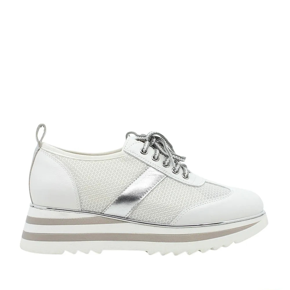 ALFIE & EVIE HARMONY WHITE MESH Leg Long Comfortable Insole
