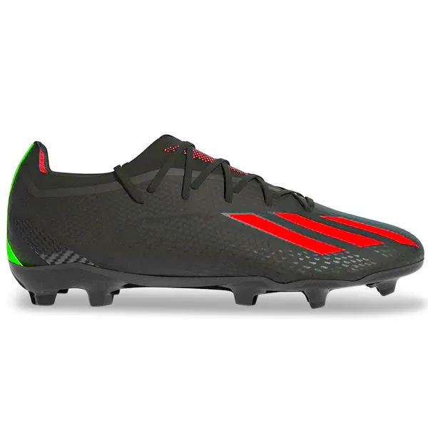 adidas X Speedportal.2 Firm Ground Soccer Cleats (Core Black/Solar Red/Solar Green) Field Runner Optimal Grip