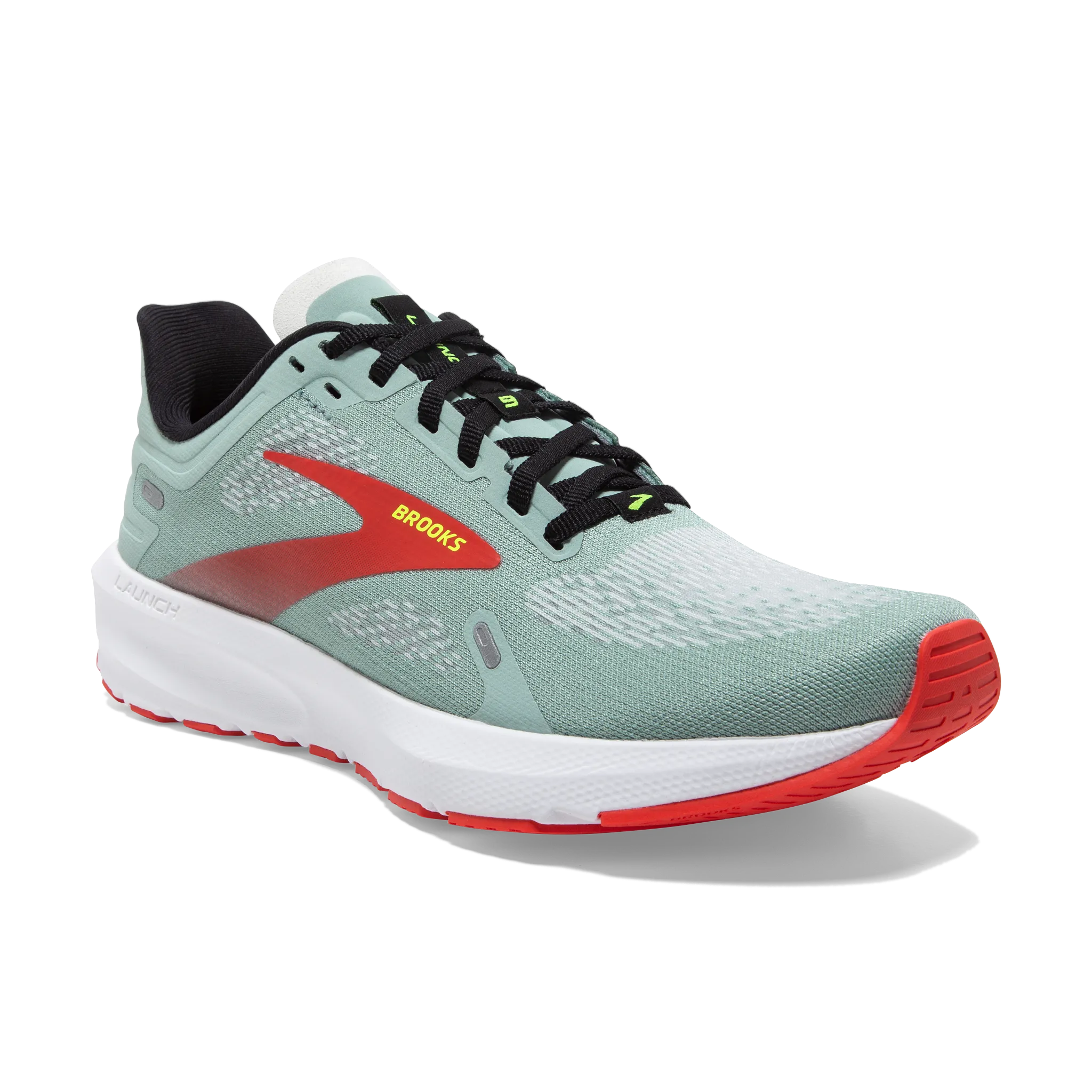 Women's Launch 9 running in a salt flat area shoes