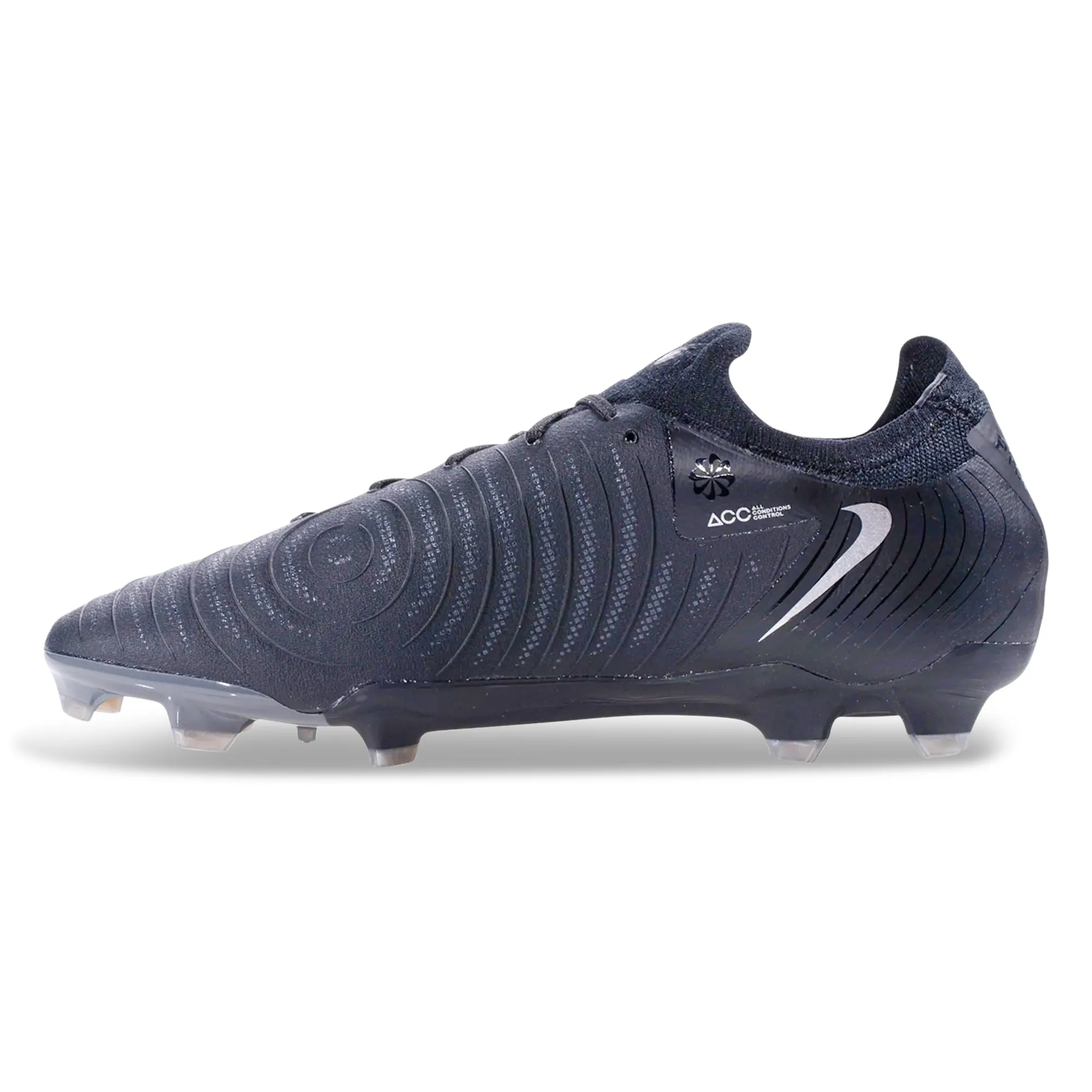 Precision Grip Game Essentials Nike Phantom GX II Pro Firm Ground Soccer Cleats (Black/Black)