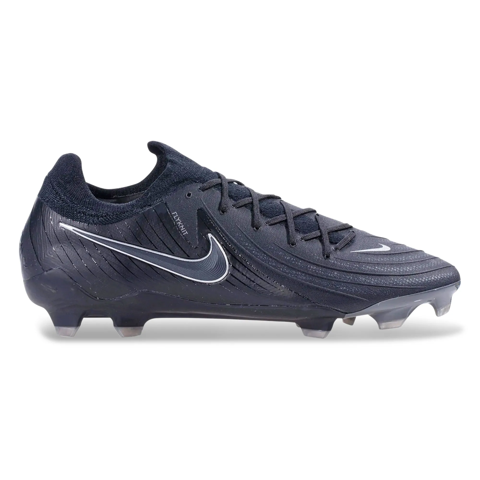 Nike Phantom GX II Pro Firm Ground Soccer Cleats (Black/Black) Dry Play Core Support