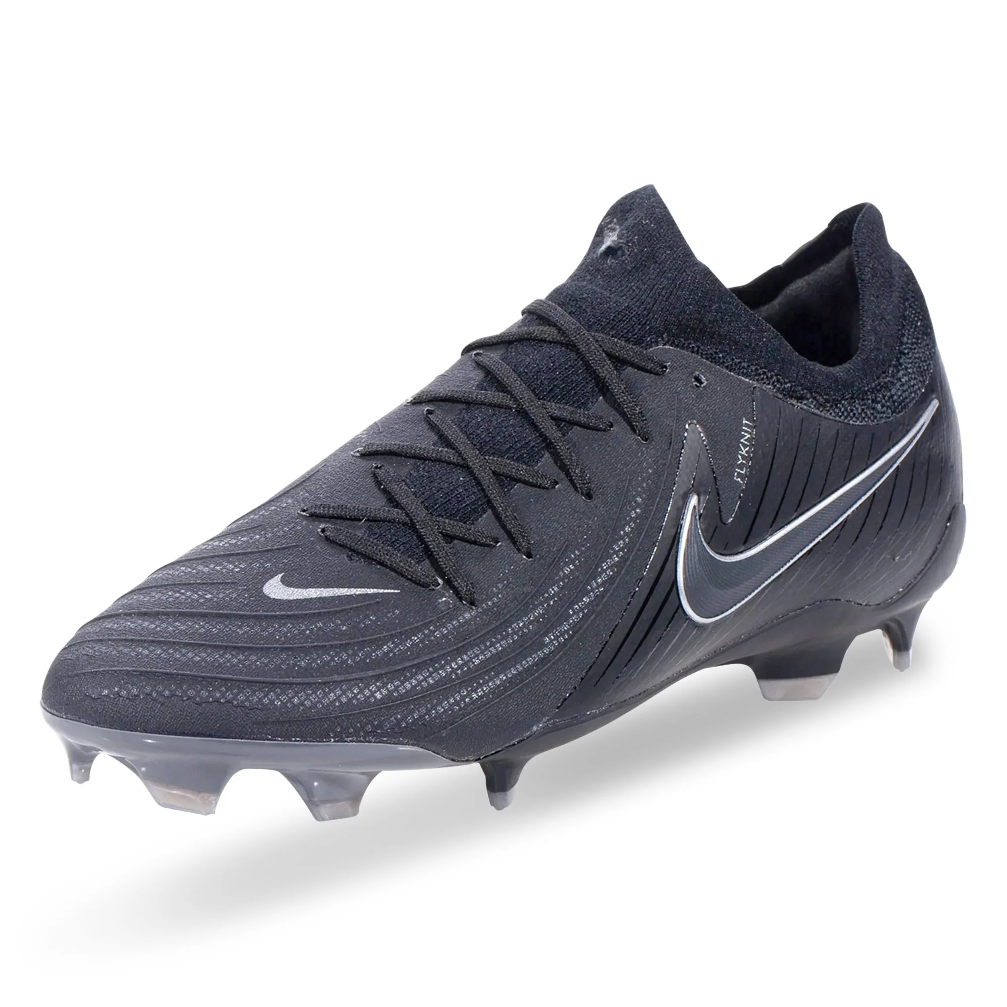 Power Balance Curve Control Nike Phantom GX II Pro Firm Ground Soccer Cleats (Black/Black)