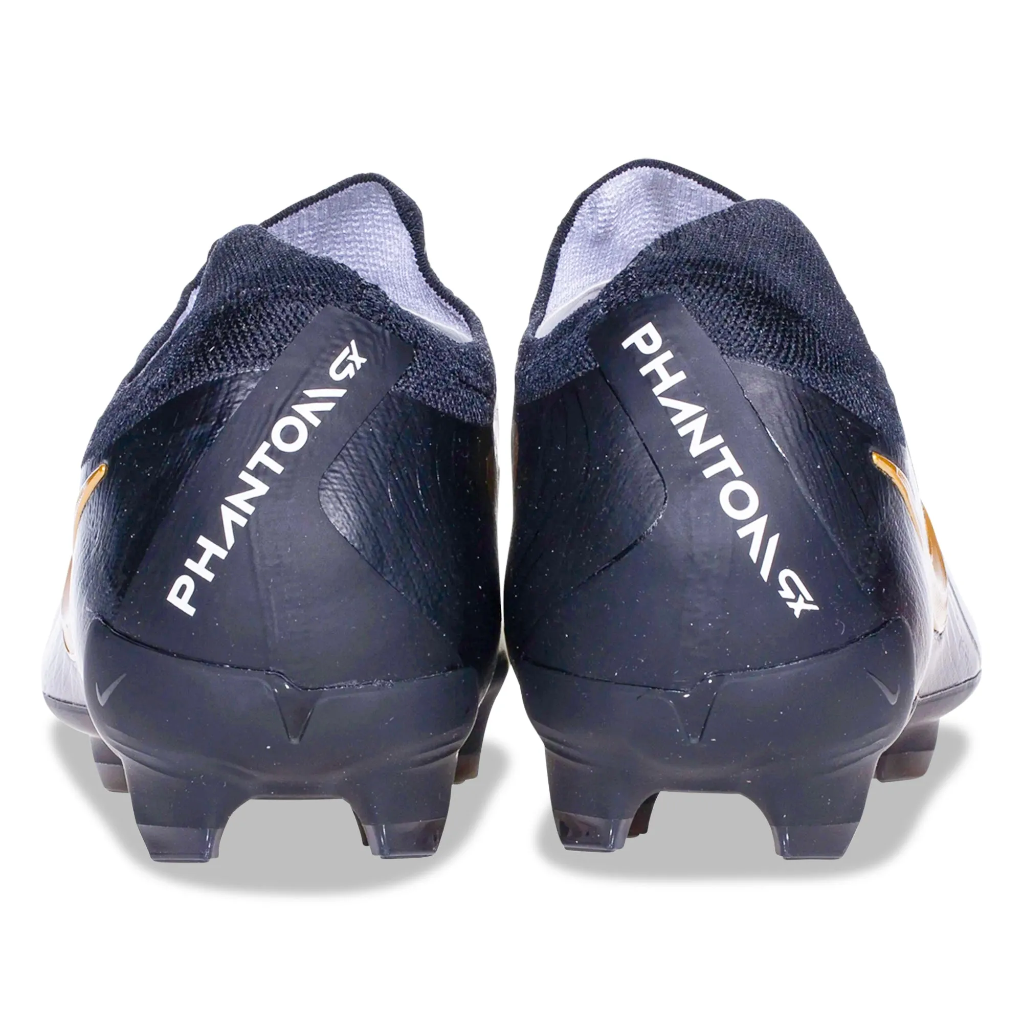 Nike Phantom GX II Pro Firm Ground Soccer Cleats (White/Black/Metallic Gold Coin) Dribbling Skills