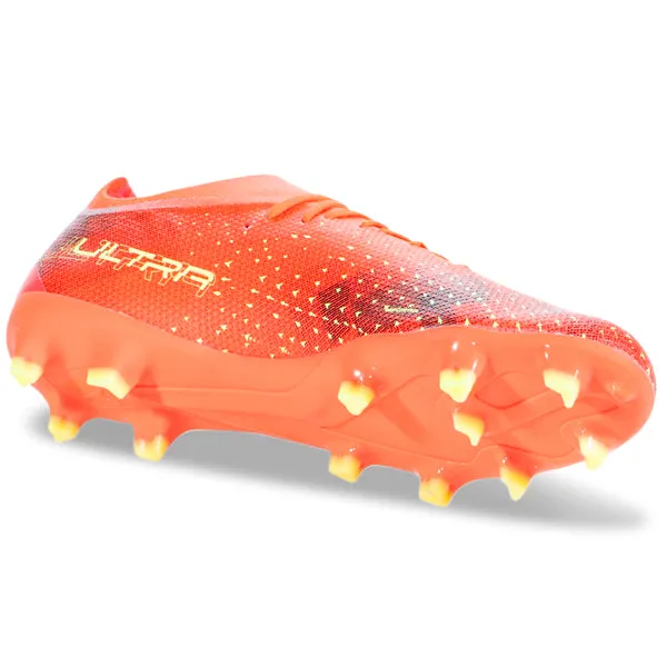 Weekend League Puma Ultra Match FG/AG Soccer Cleats (Coral/Fizzy Light/Black)