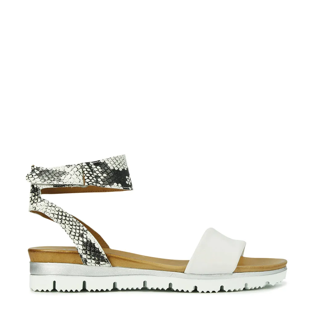 All-around traction Sodi Leather Ankle Strap Sandals