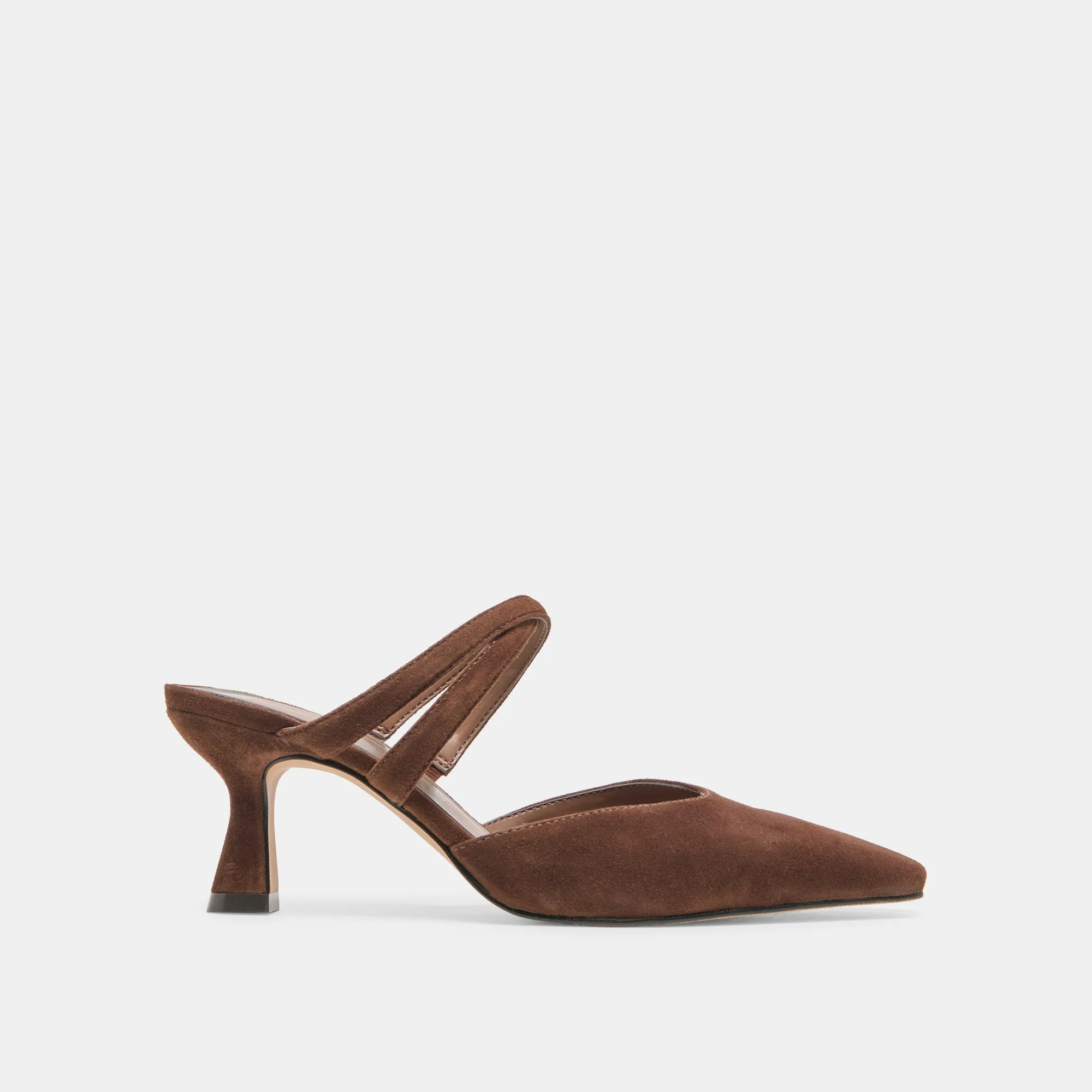 LINORE HEELS DK BROWN SUEDE Power Flow