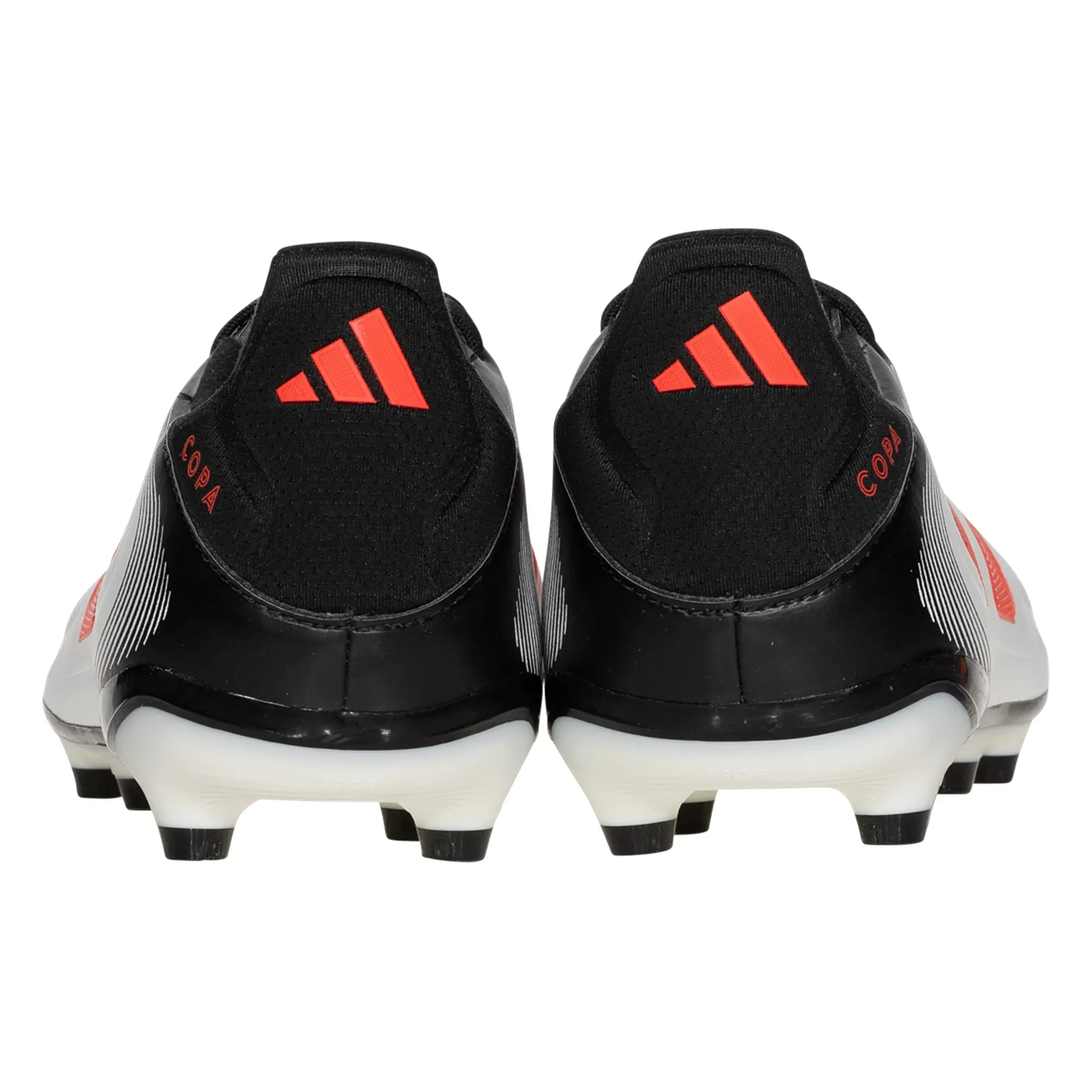 adidas Copa Pure III League FG/MG Soccer Cleats (White/Lucid Red/Black) Wide Support dry surface