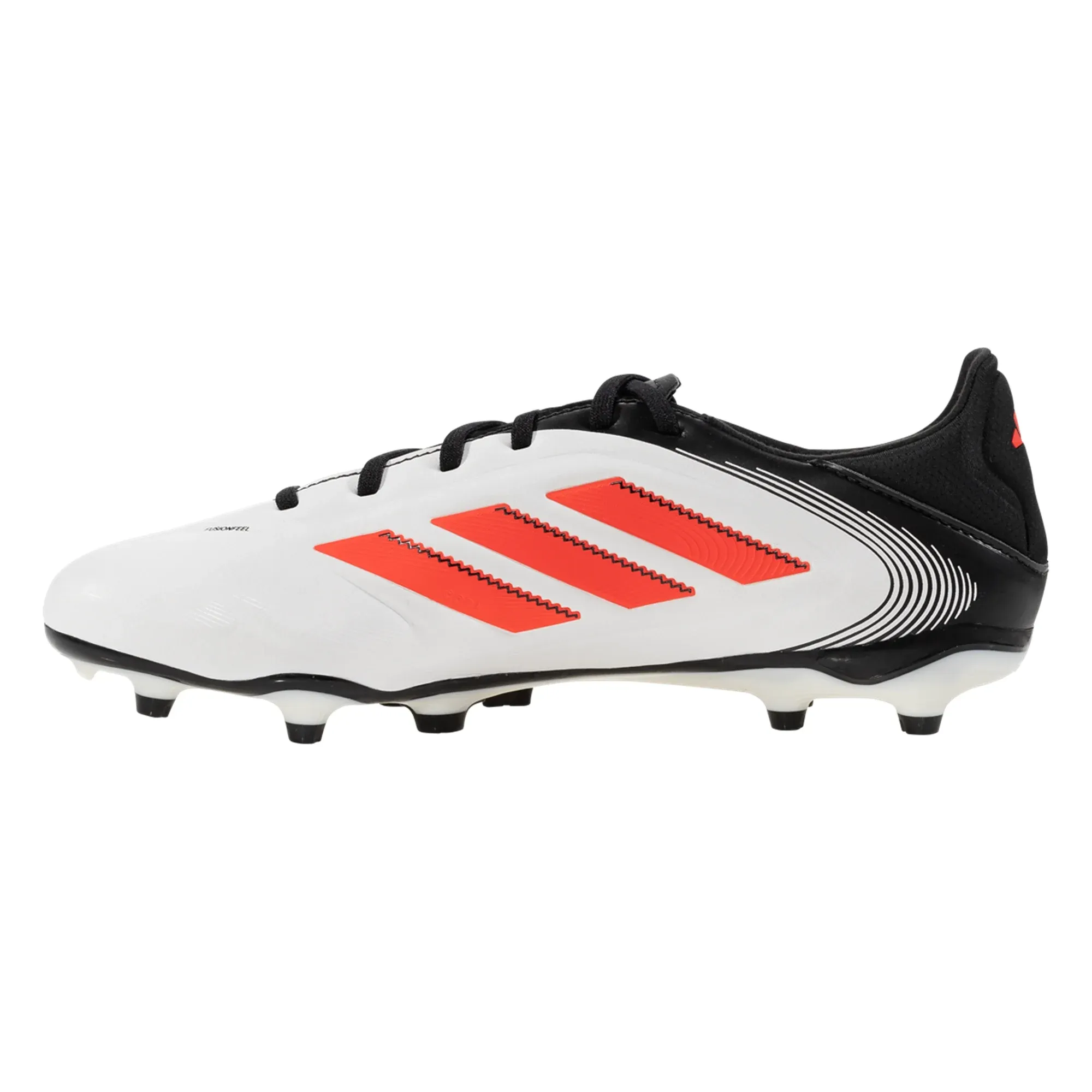 Clean Entry Short Sprint adidas Copa Pure III League FG/MG Soccer Cleats (White/Lucid Red/Black)