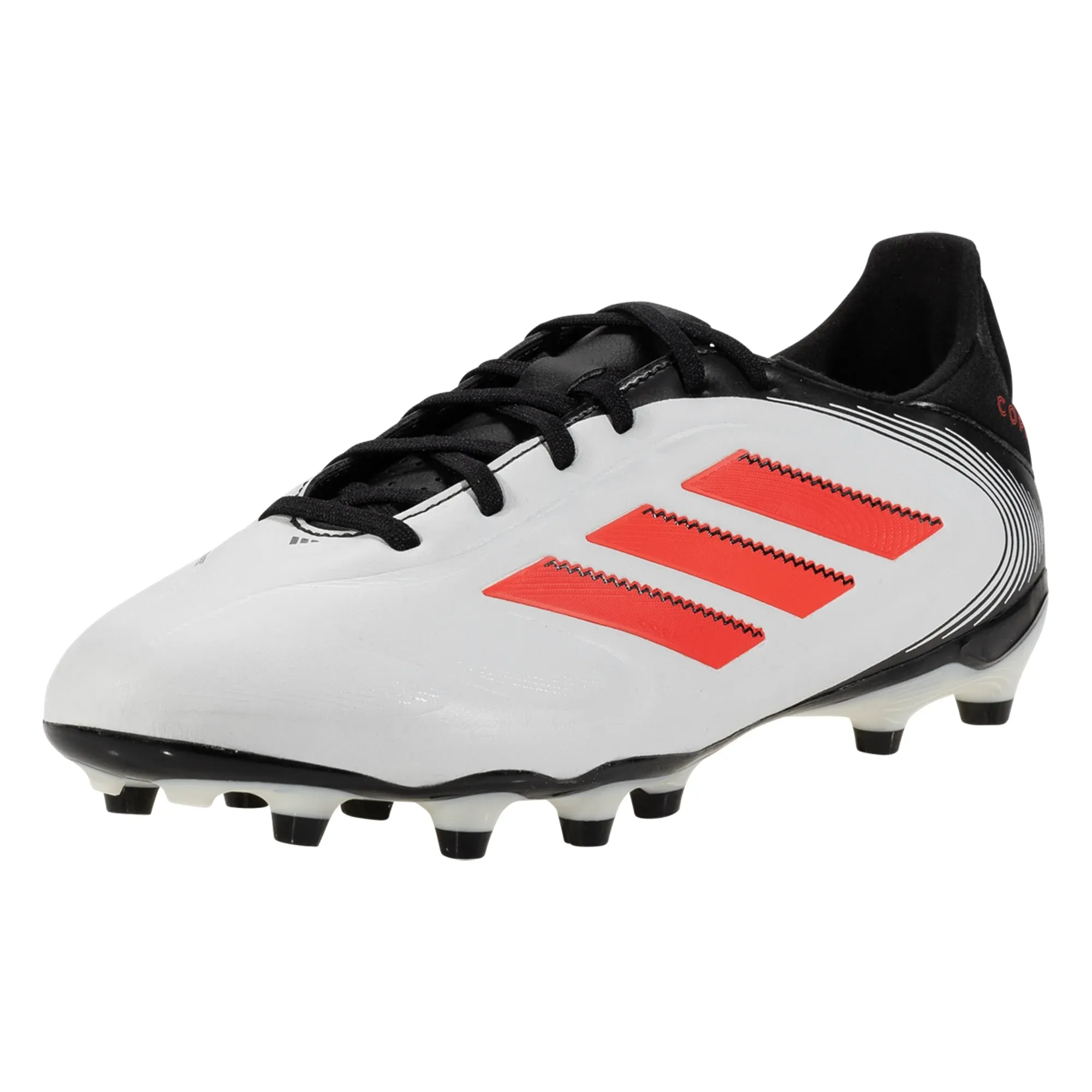 Synthetic Mesh Speed Motion adidas Copa Pure III League FG/MG Soccer Cleats (White/Lucid Red/Black)