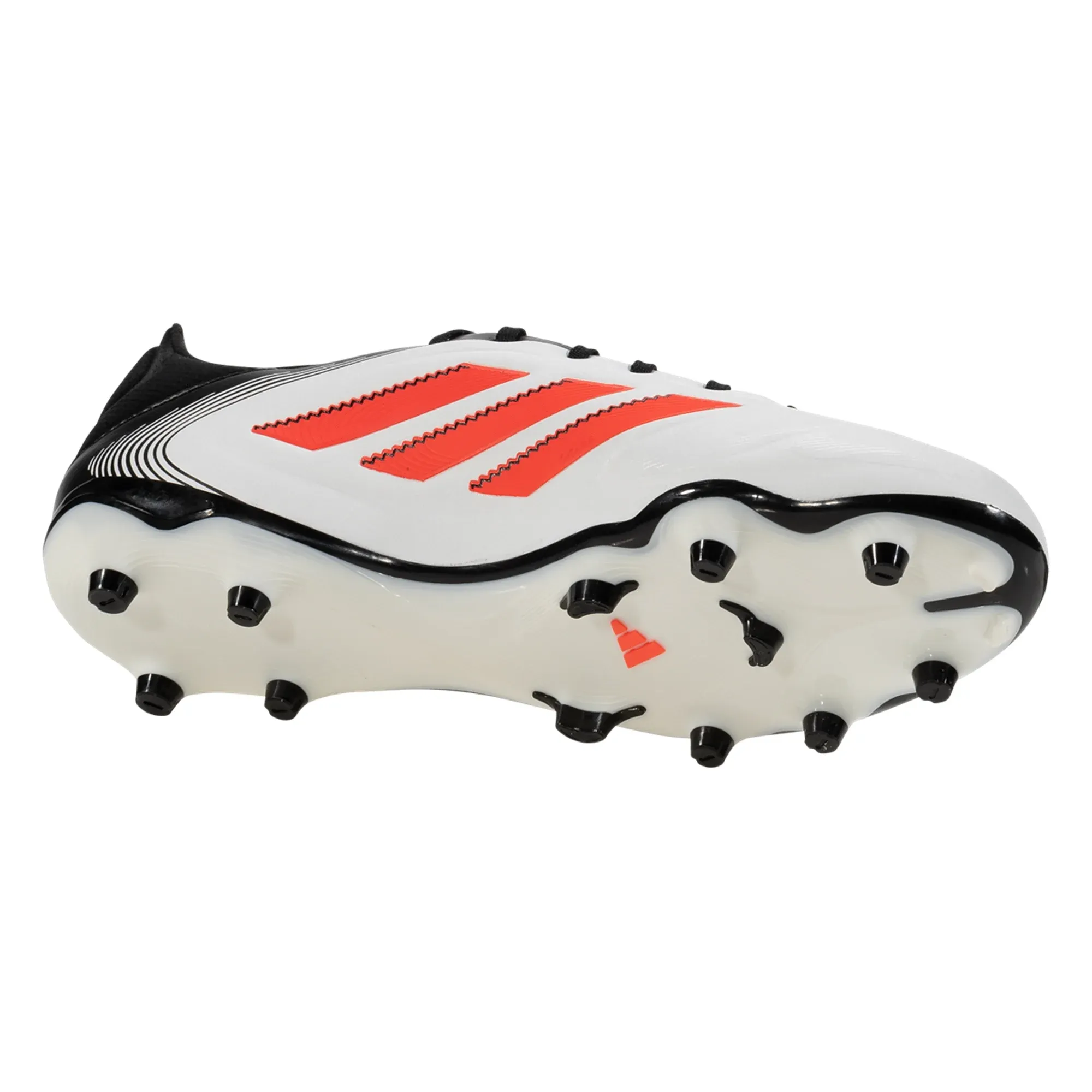 adidas Copa Pure III League FG/MG Soccer Cleats (White/Lucid Red/Black) Field Ready Speed Focus