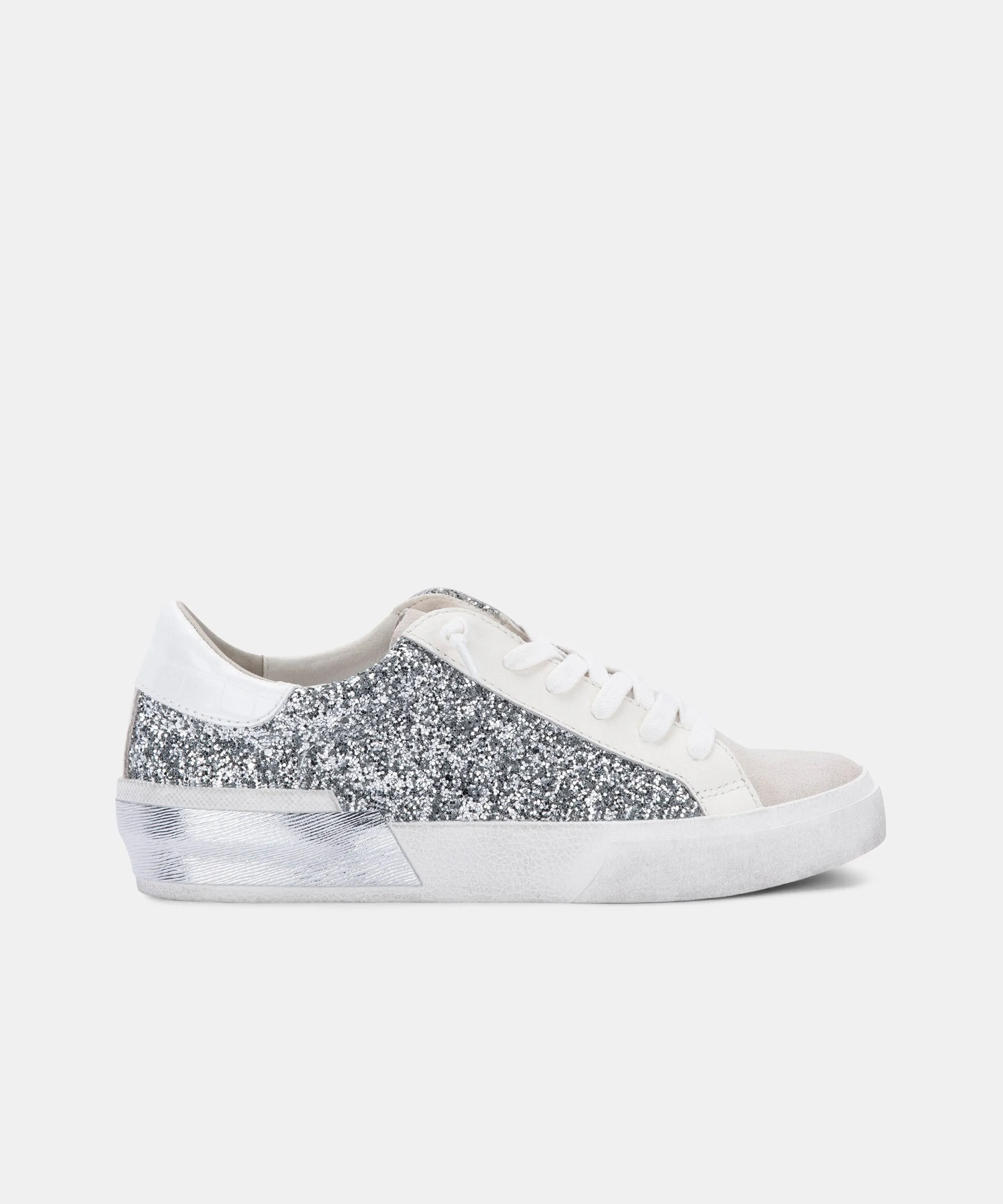 ZINA SNEAKERS SILVER GLITTER Elegant Piece