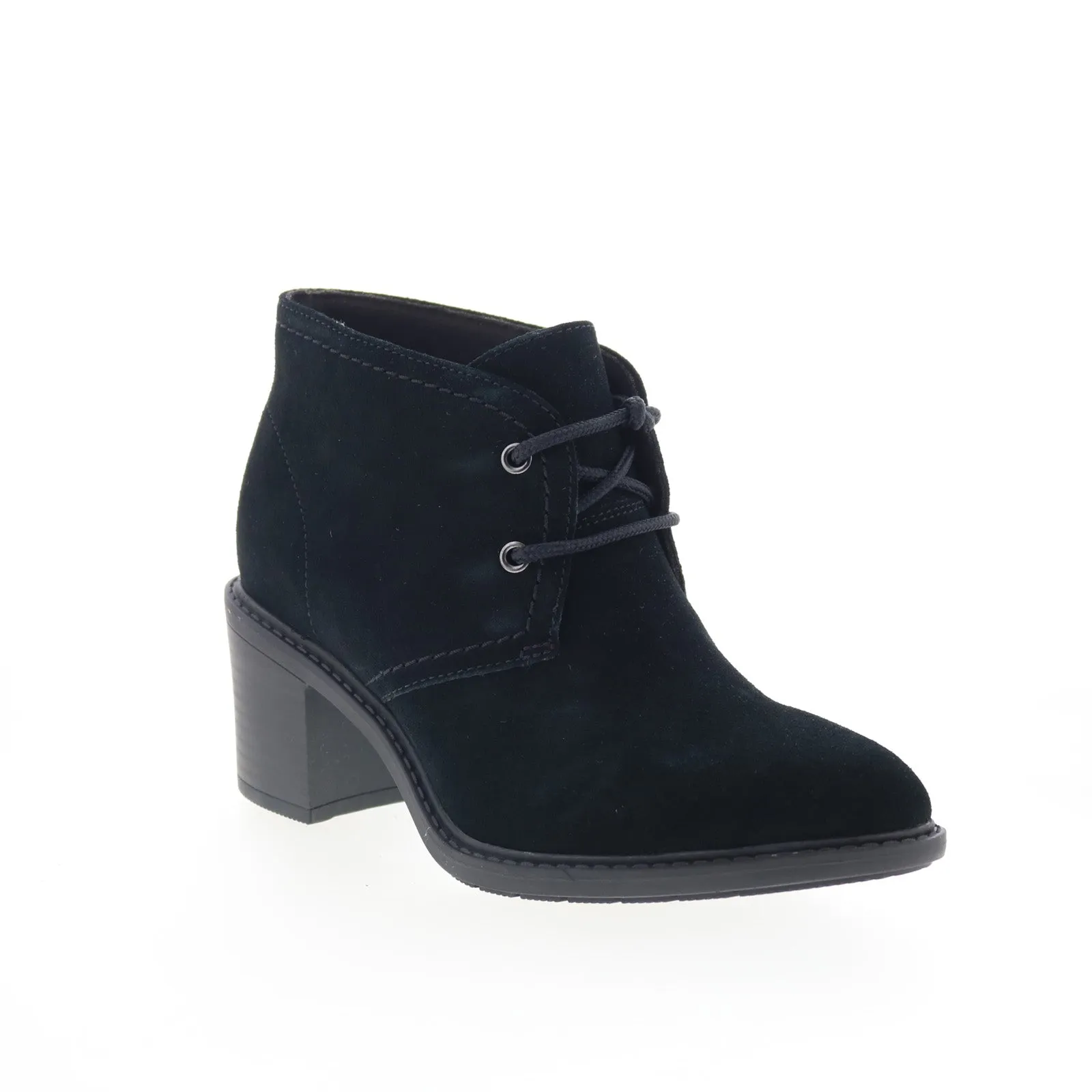 Clarks Scene Lace Boot 26161985 Womens Black Suede Ankle & Booties Boots Lightweight soft feel