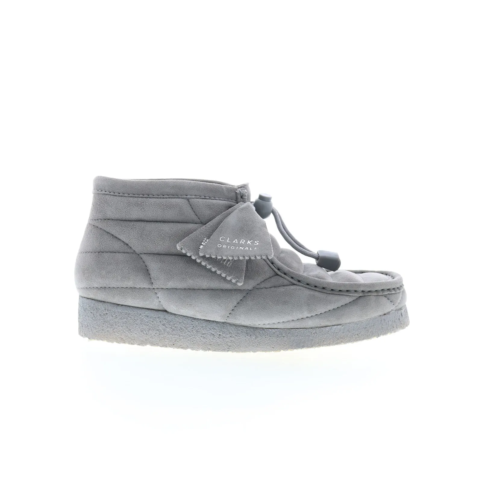 Clarks Wallabee Boot 26173231 Womens Gray Suede Lace Up Chukkas Boots Horse Riding Trail Ready