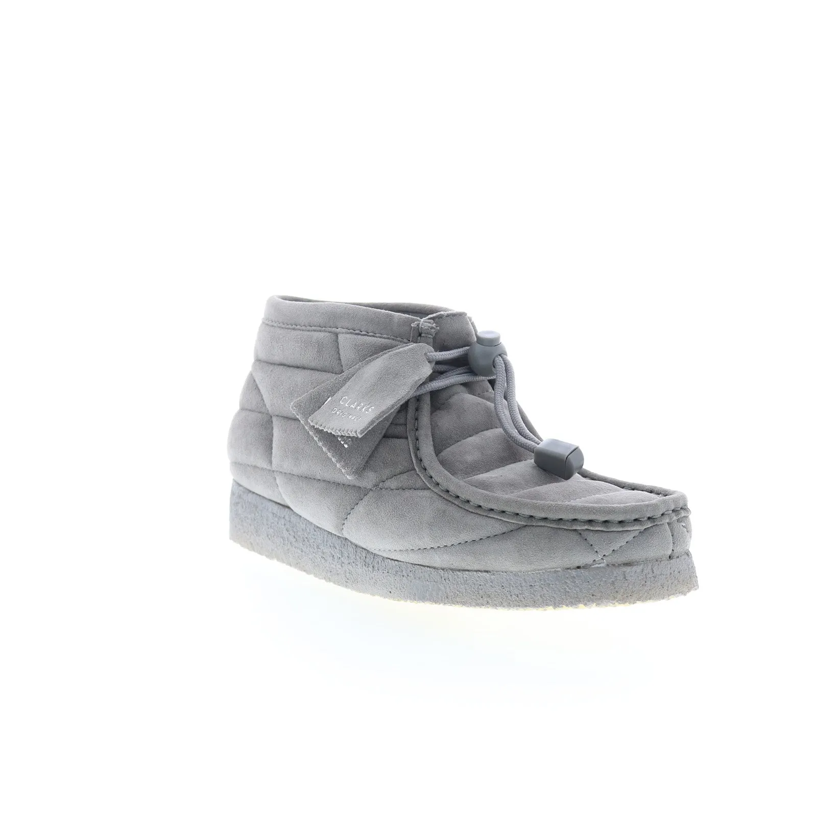 Clarks Wallabee Boot 26173231 Womens Gray Suede Lace Up Chukkas Boots Heavy Trail Breathable